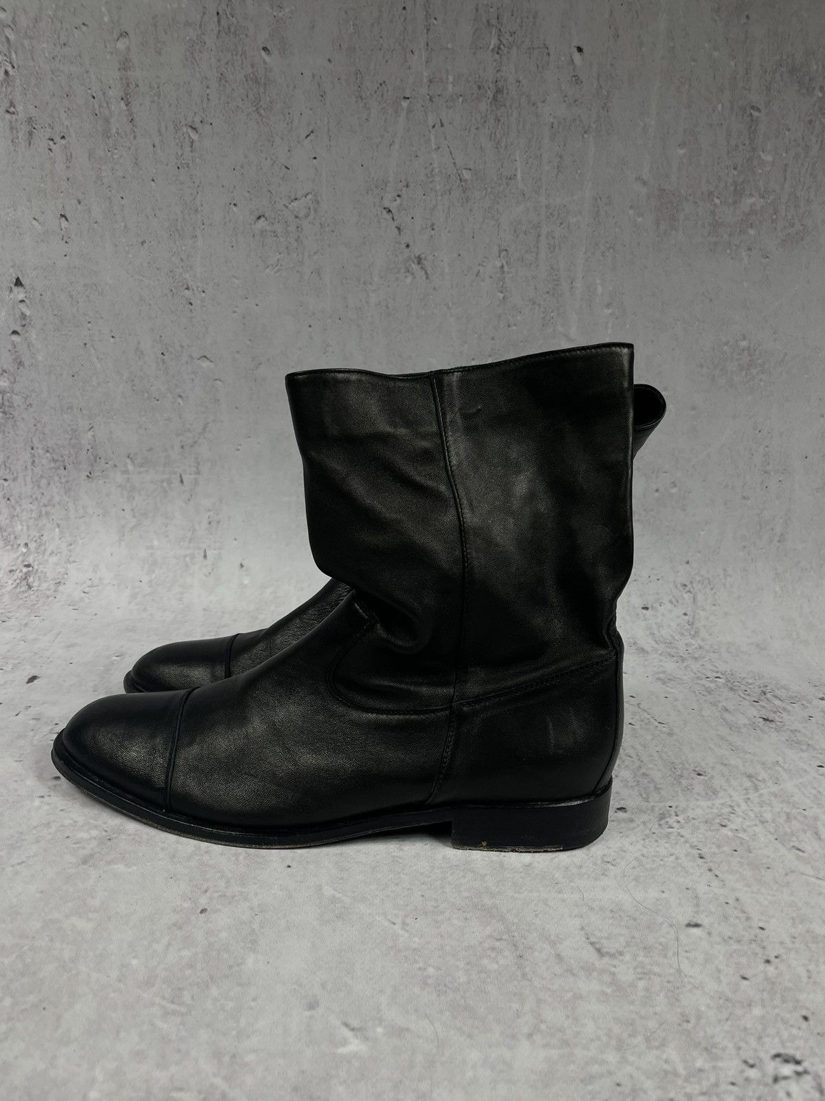 Vintage Vintage Belstaff London Black Leather Boots Size US 8 / EU 41 - 1 Thumbnail