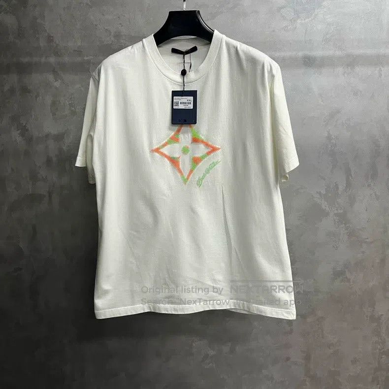 Louis Vuitton Louis Vuitton 25 Latest White Printed Crew Neck Short Slee Size US XXL / EU 58 / 5 - 1 Thumbnail