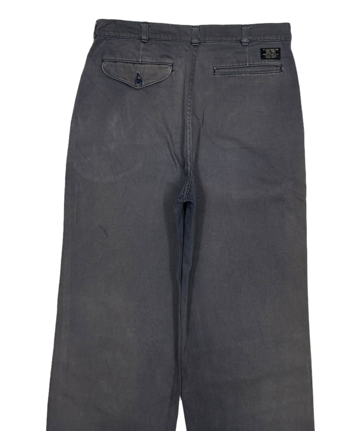 Japanese Brand MILITARY ARMY TYPE WEST POINT WIDE FADED TROUSER PANTS Size US 32 / EU 48 - 6 Thumbnail