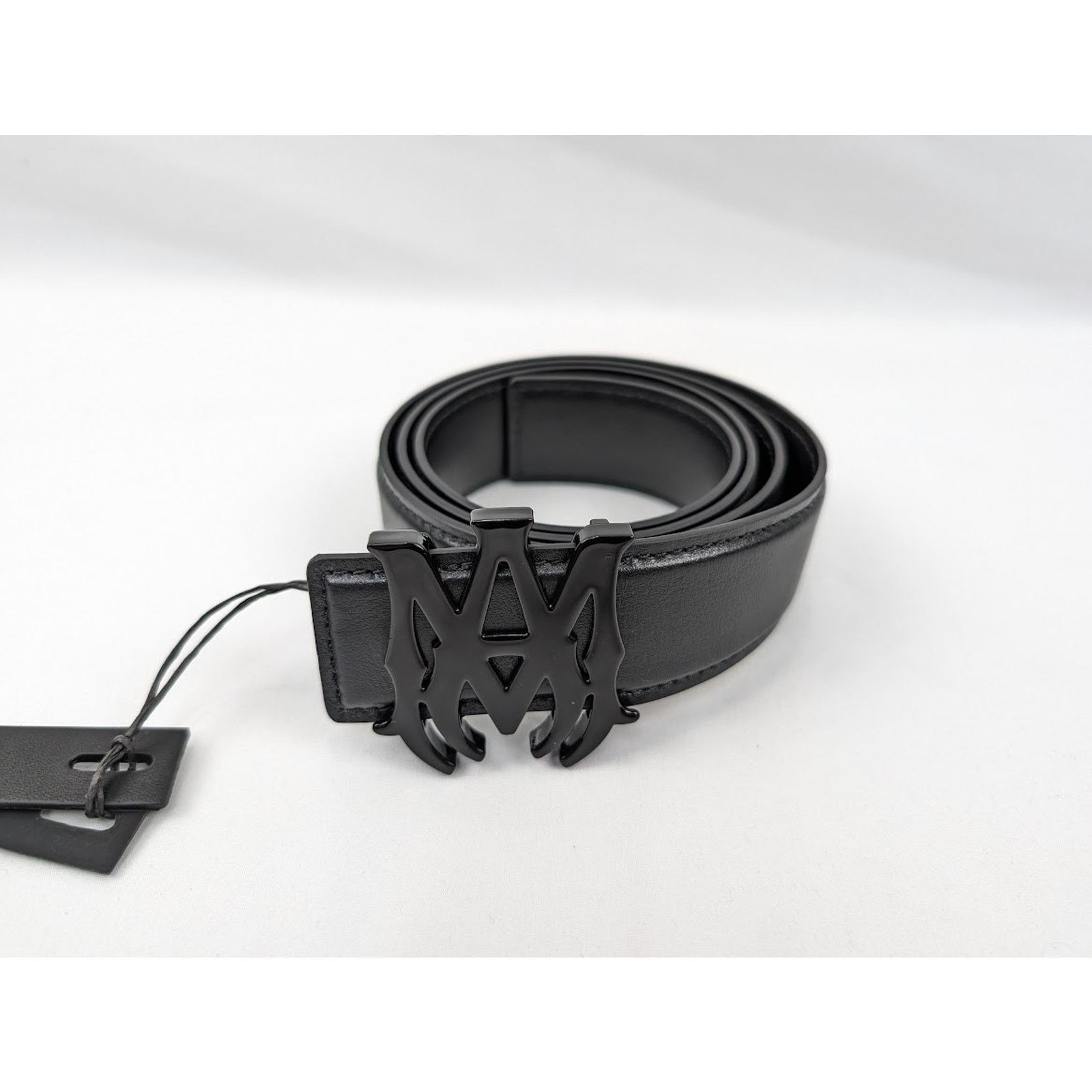 Amiri o1rshd1 Size: 75cm / 4cm MA Nappa Leather Belt in Black Size 30 - 2 Thumbnail