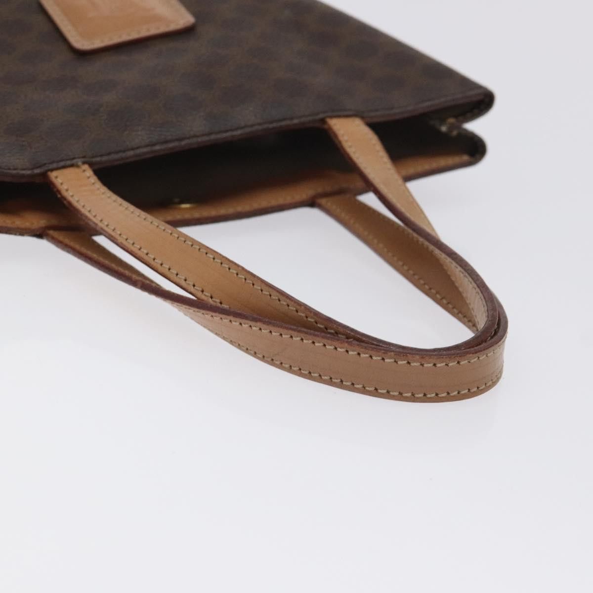 Celine CELINE Macadam Canvas Hand Bag Pvc Leather Brown Gold Size ONE SIZE - 7 Thumbnail
