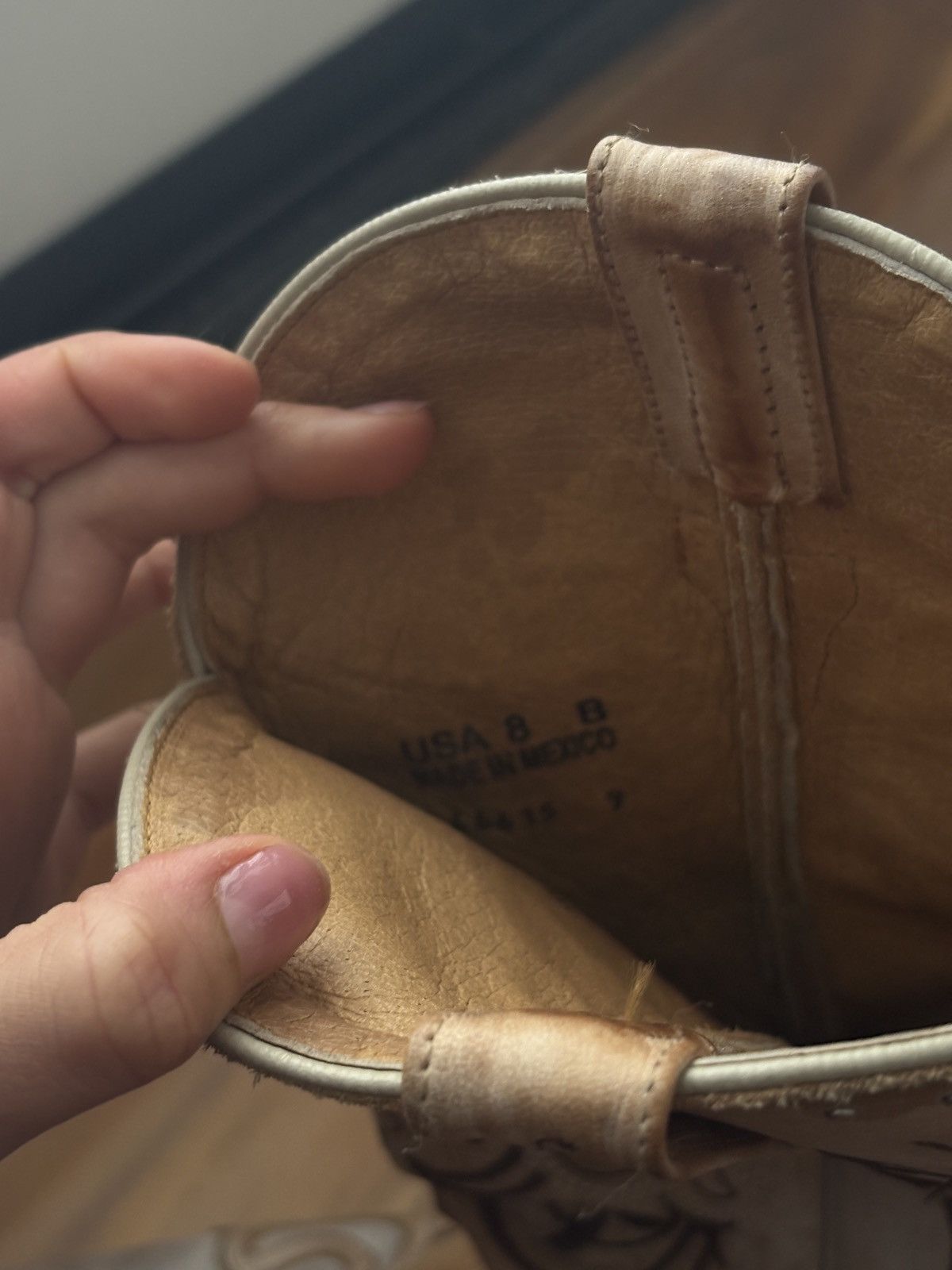 Other Cowboy boots, Mexican Brand, Authentic Leather Old Western Size US 8 / IT 38 - 5 Thumbnail