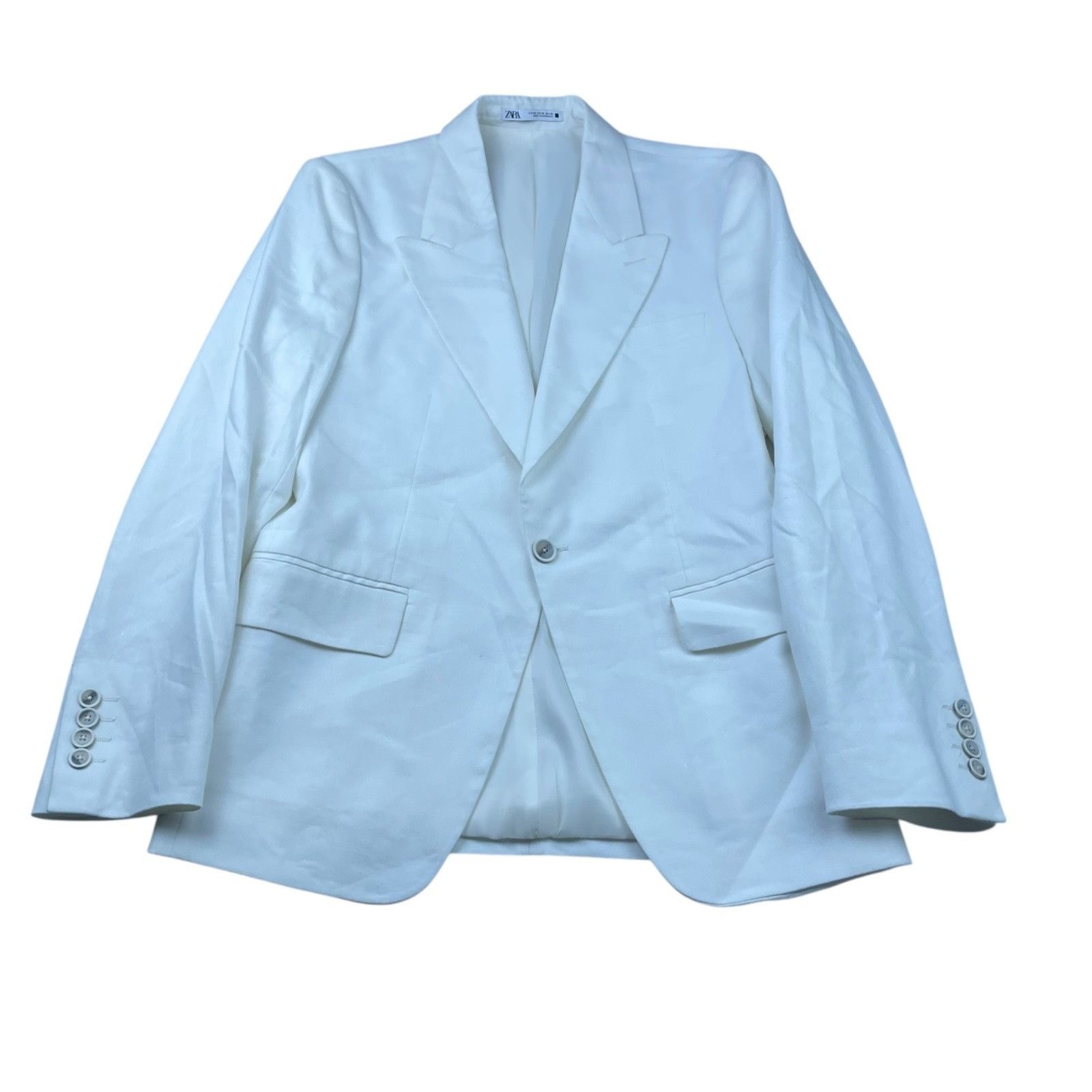 Zara Zara Men's Performance Slim Fit 1-Button Blazer White • 36R Size 36R - 2 Thumbnail
