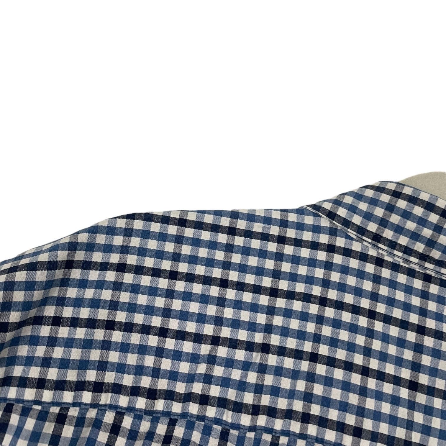 Gap GAP Mens Blue Plaid Short Sleeve Button Down Shirt Size US XXL / EU 58 / 5 - 6 Thumbnail