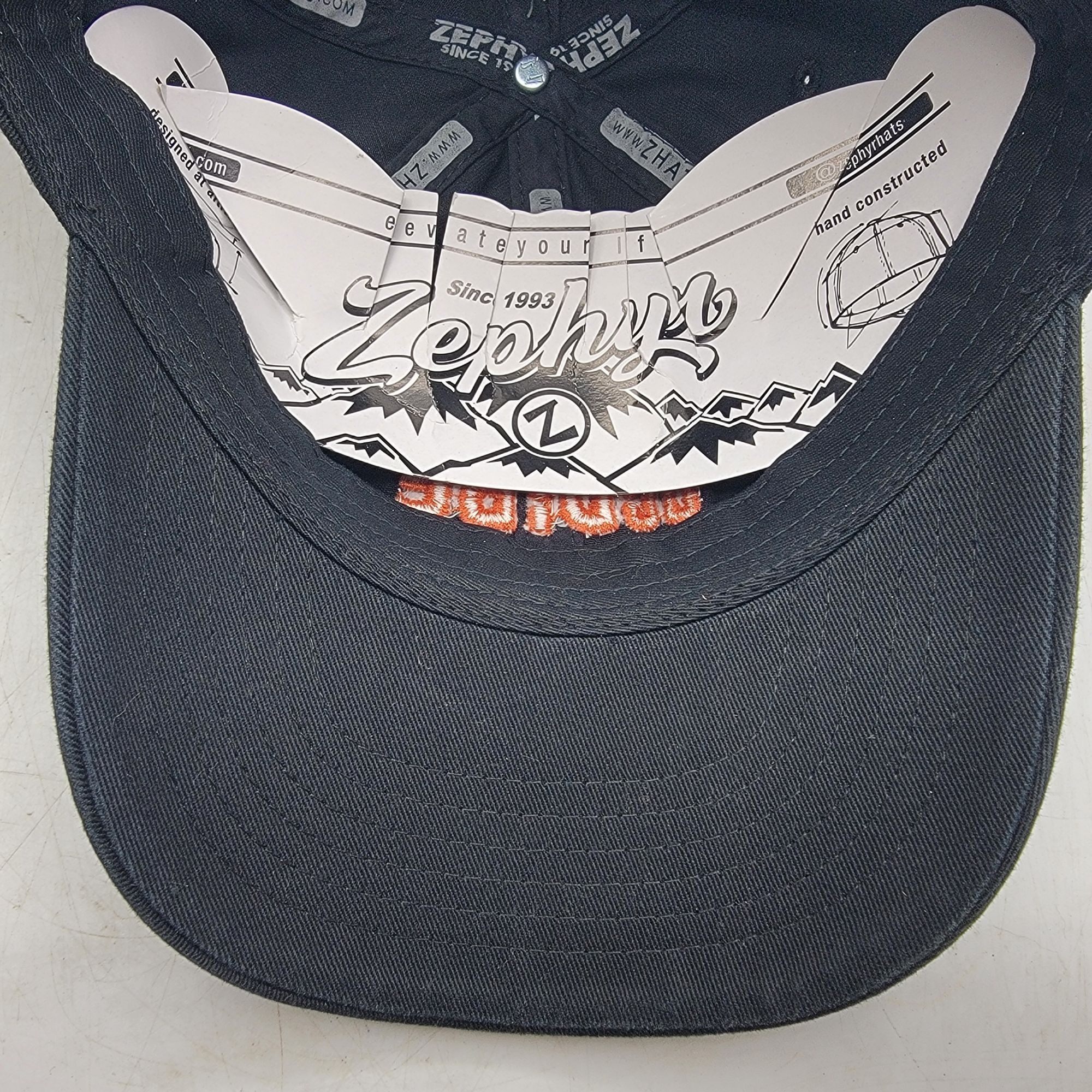 Zephyr OC Vibe Zephyr Black Orange Adjustable Baseball Cap Hat Cali Size ONE SIZE - 8 Thumbnail