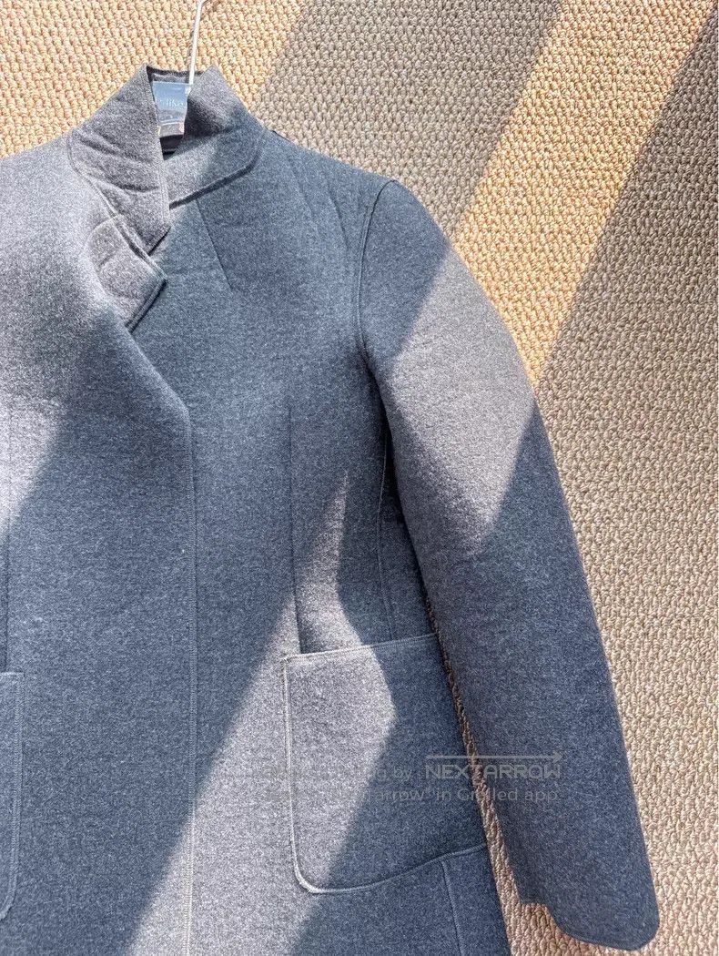 Comme des Garcons Comme Des Garcons Dark gray wool stand collar coat Size S / US 4 / IT 40 - 3 Thumbnail