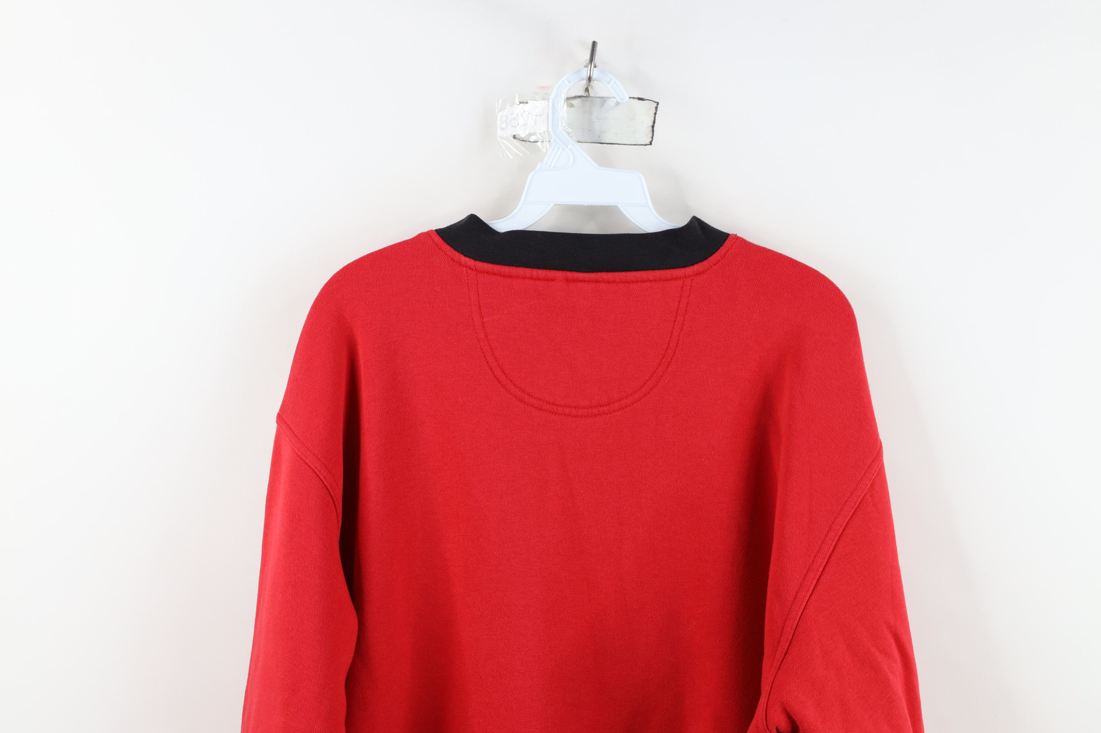 Vintage Vintage 90s Spell Out Ohio State University Sweatshirt Red Size US L / EU 52-54 / 3 - 12 Thumbnail