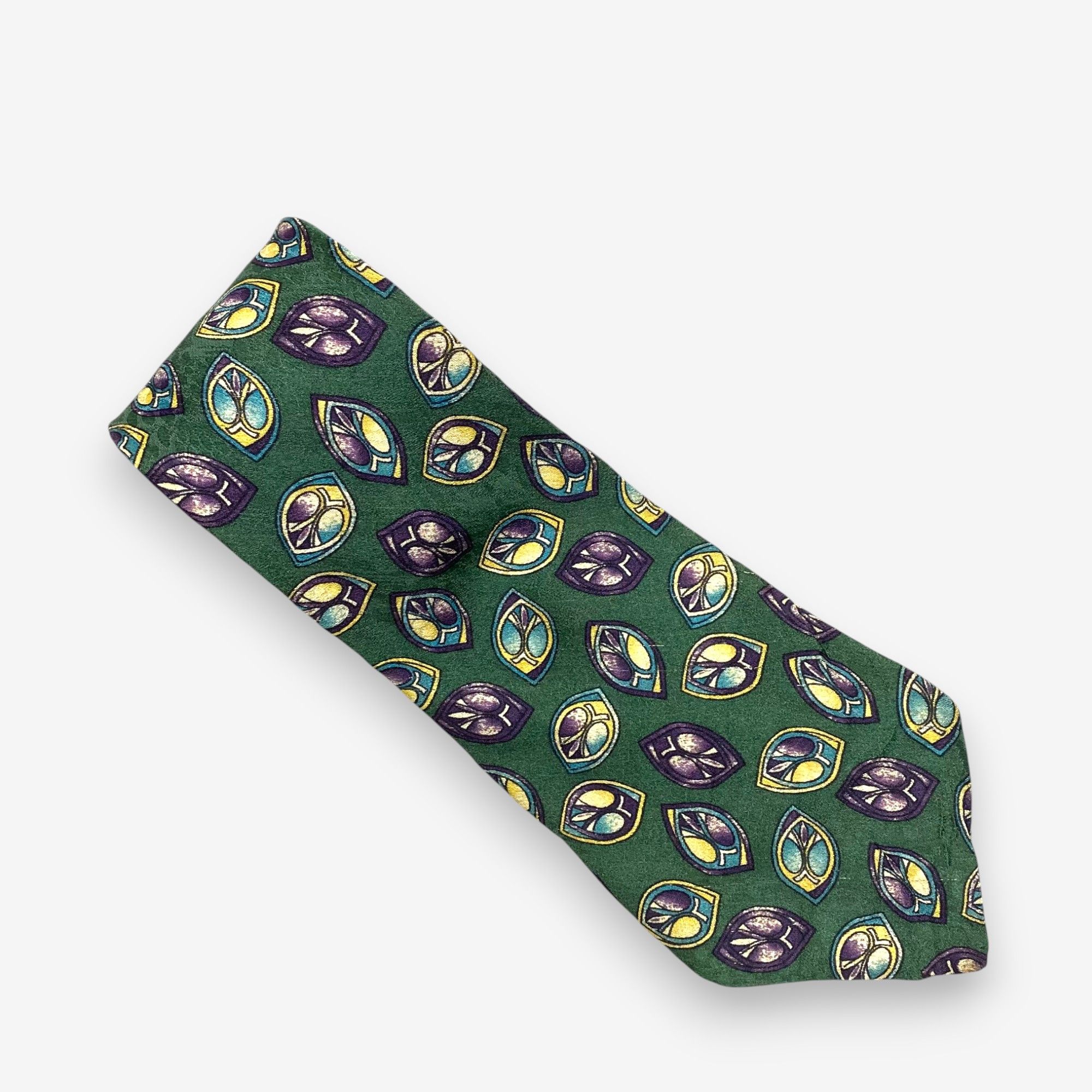 Trussardi Vintage Trussardi SILK Necktie Cravate Pure Silk Neck Tie Size ONE SIZE - 2 Thumbnail
