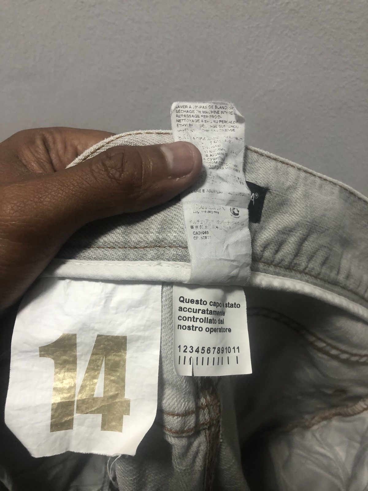 Dolce & Gabbana Vintage DOLCE & GABBANA Denim Pants Distressed Metal Logo Size US 31 - 12 Thumbnail