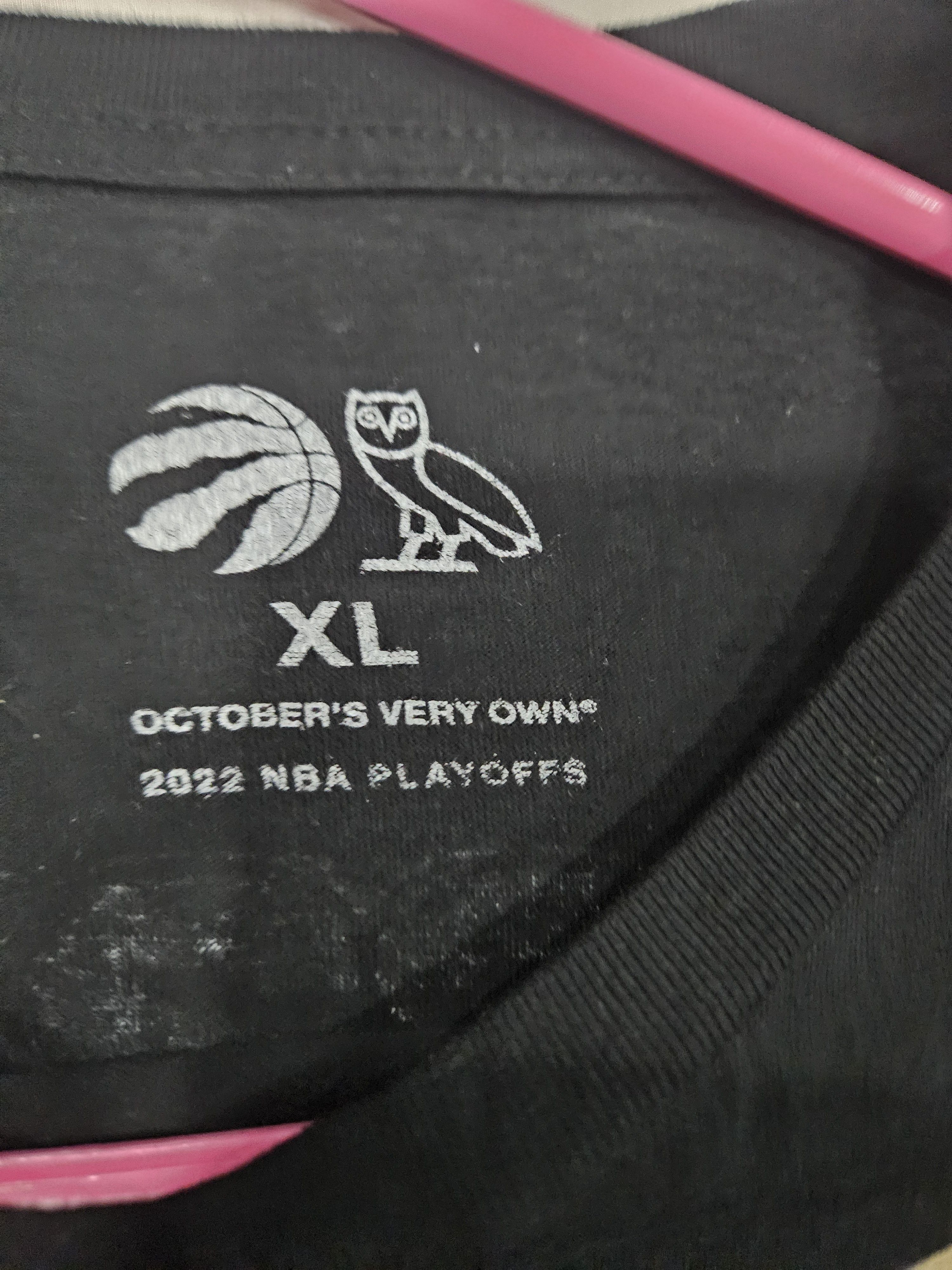 October's Very Own Raptors OVO 2022 Playoff Tee Size US XL / EU 56 / 4 - 2 Thumbnail