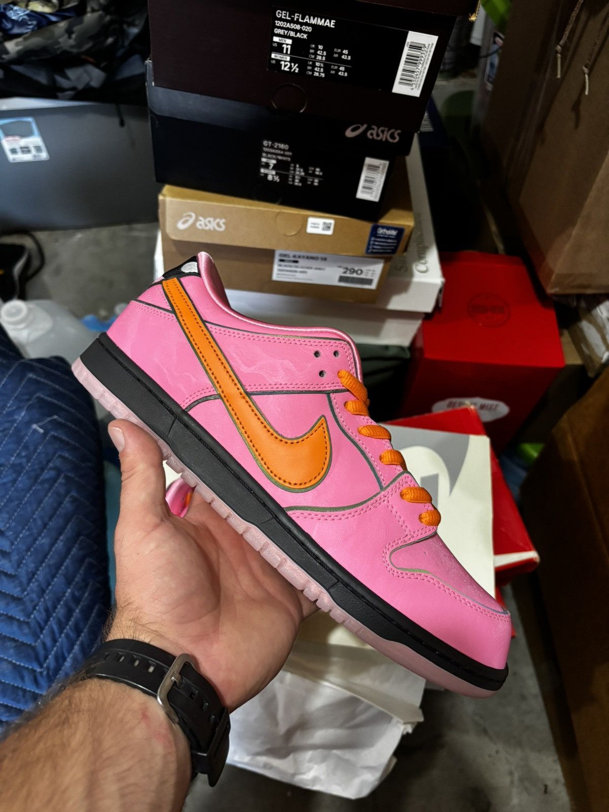 Nike Nike SB Dunk Low The Powerpuff Girls Blossom Size US 11.5 / EU 44-45 - 2 Thumbnail