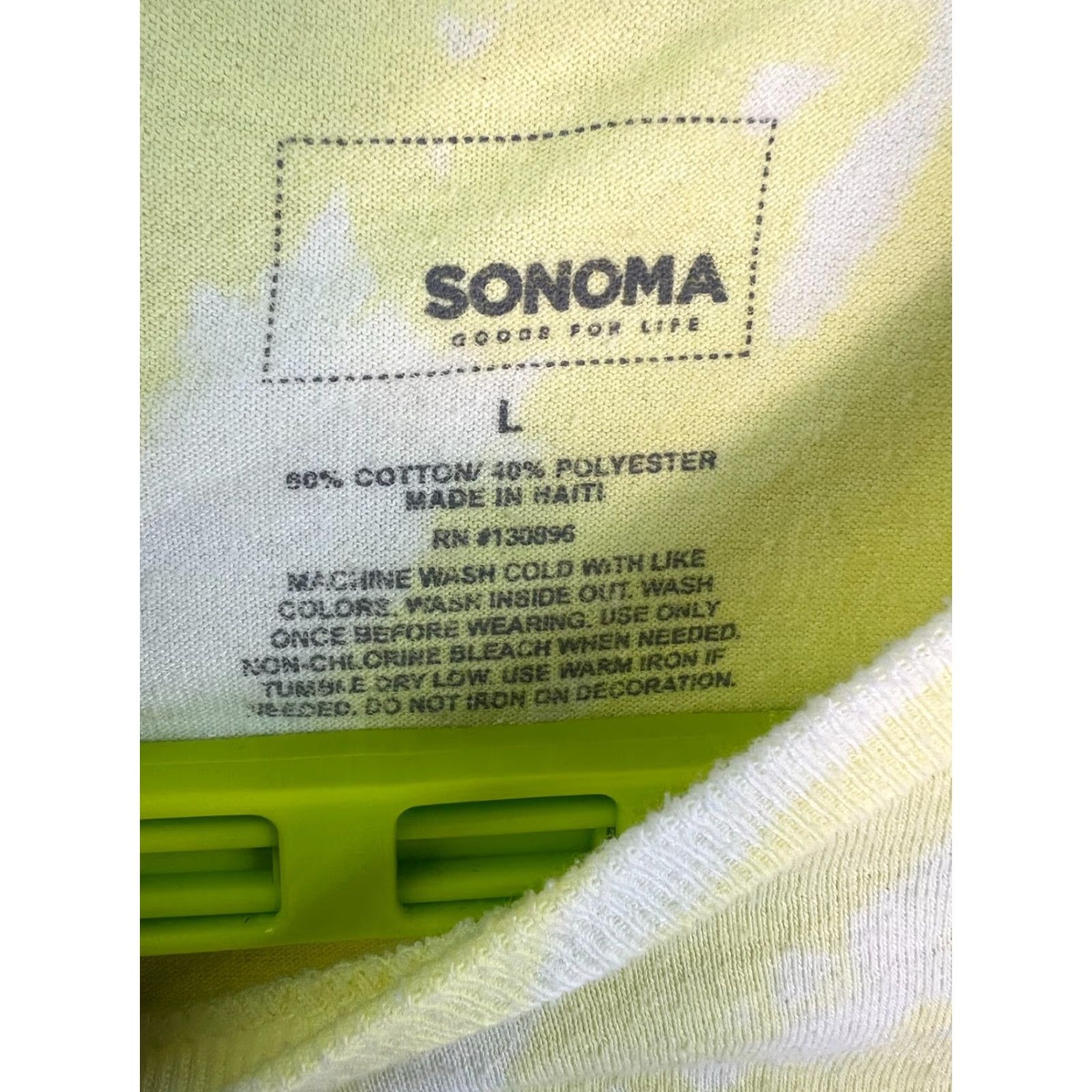 Vintage Joshua Tree National Park Mens Yellow Reverse Tie Dye Graphic T Shirt Size L Size US L / EU 52-54 / 3 - 4 Thumbnail