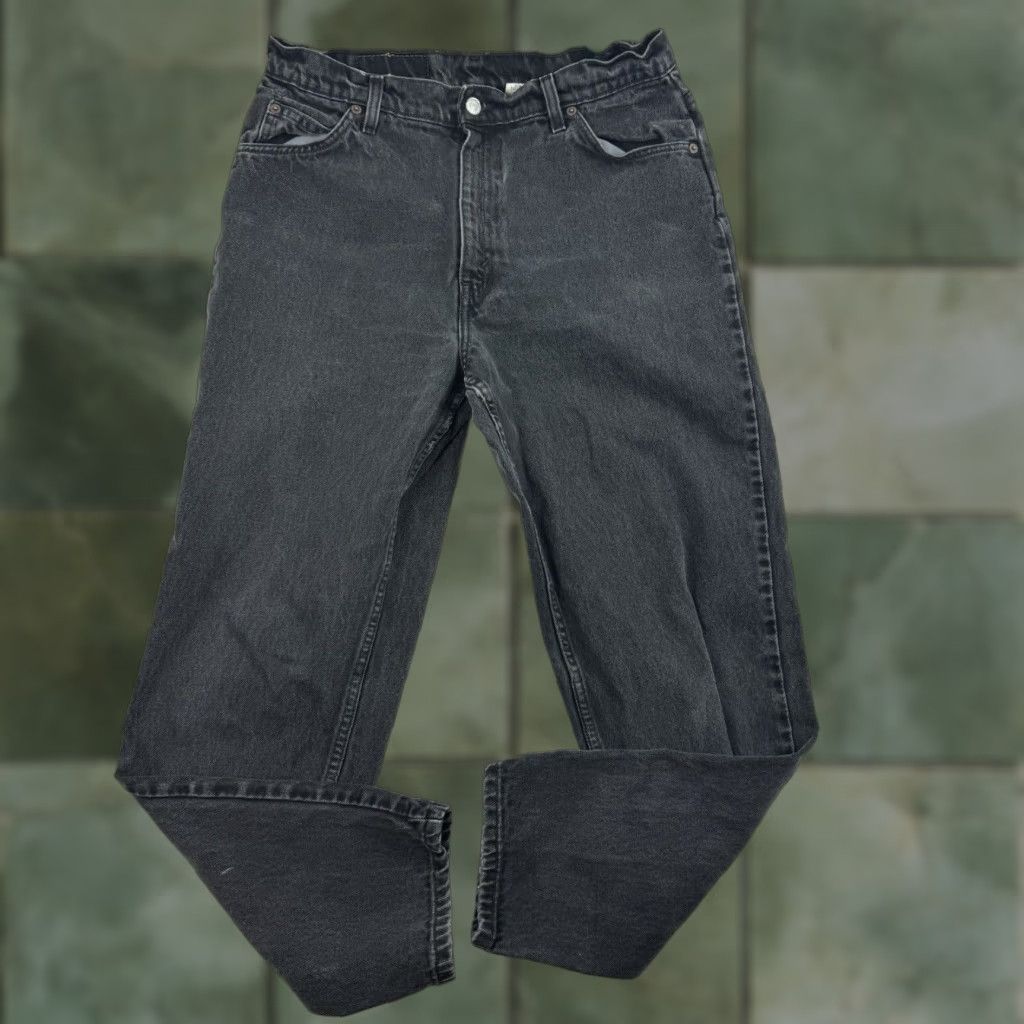 Levi's VINTAGE Levi's Jeans 14 Slim Black 912 90s Levis 912 Womens Tapered Orange Tab 28in inseam 29in waist Boy? (Wait) Size 36" / US 14 / IT 50 - 1 Thumbnail