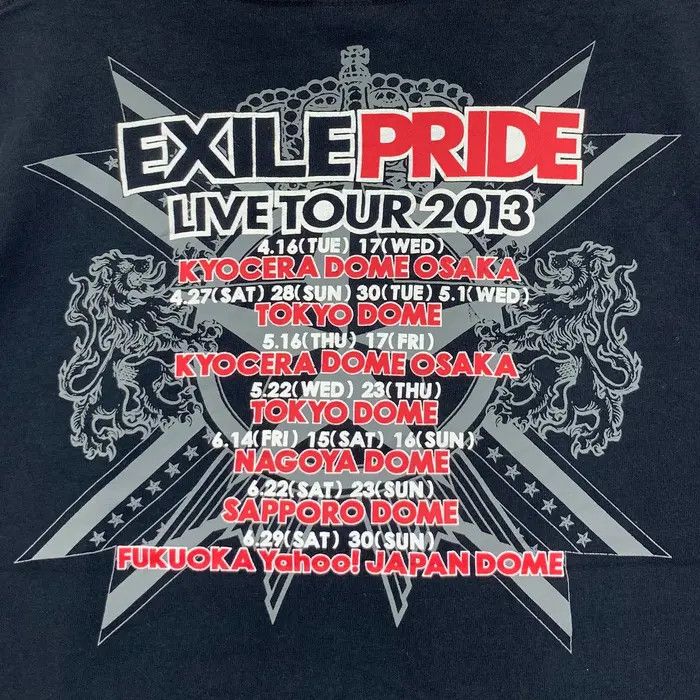 Vintage EXILE PRIDE 2013 Live Tour Tribe Konna Sekai Ai Suru Size M / US 6-8 / IT 42-44 - 5 Thumbnail