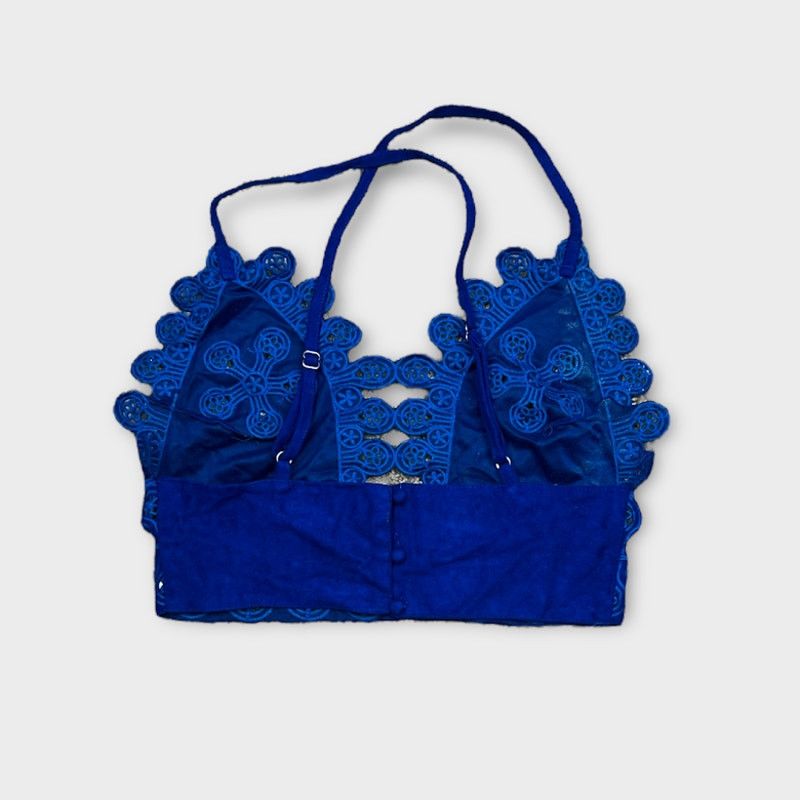 Nordstrom Honey Punch | Faux Suede Eyelet Bralette | Size Small Size S / US 4 / IT 40 - 2 Thumbnail