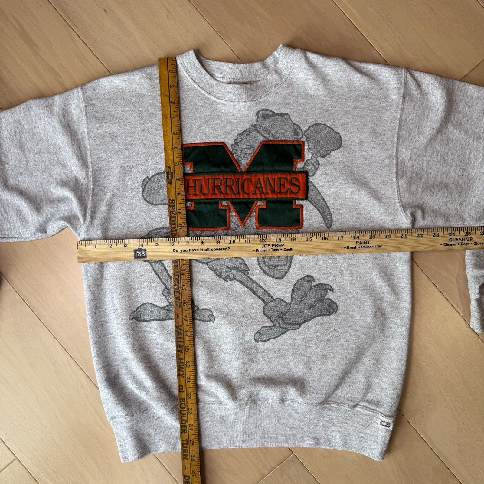 Vintage Vintage Miami Hurricanes Sweatshirt Large Gray 90s Football Size US L / EU 52-54 / 3 - 2 Thumbnail