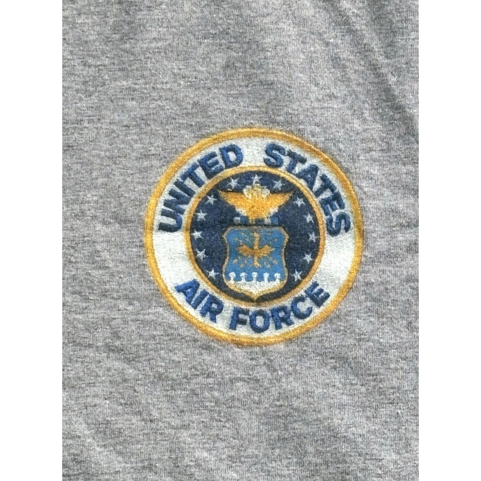 Vintage VINTAGE United States Air Force Tee Men's Large Gray Gray Military USA 90s T-Shirt Murica Short Sleeve Crew Neck Size US L / EU 52-54 / 3 - 2 Thumbnail