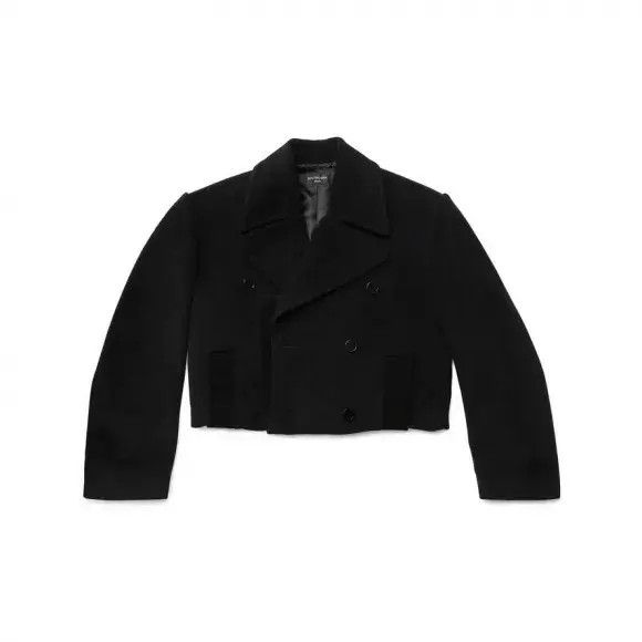 Balenciaga o1bcso1str0625 Folded Peacoat in Black Size US L / EU 52-54 / 3 - 1 Preview