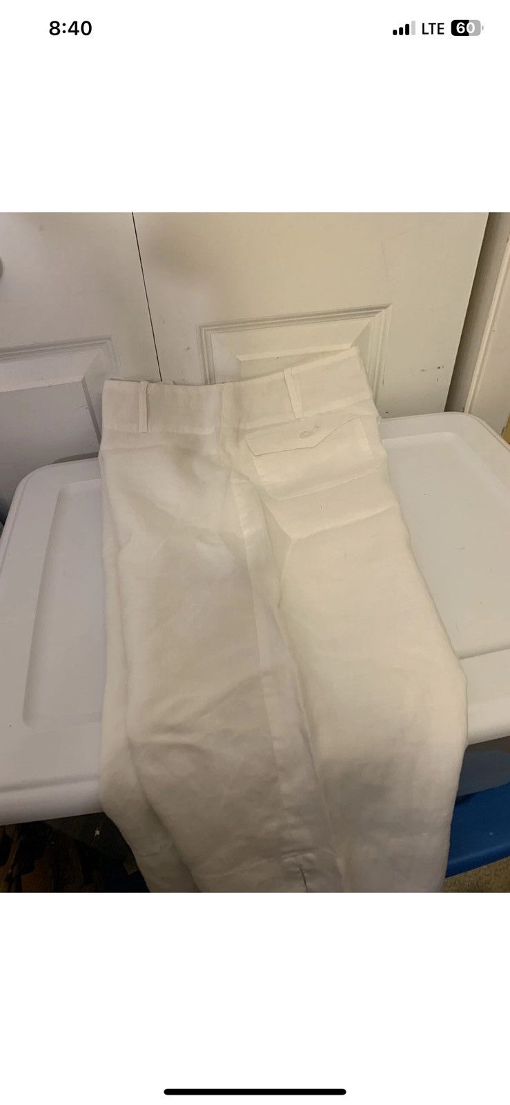 Other Allison Taylor Womens Sz 4 Shorts Capris Linen White Size 27" / US 4 / IT 40 - 5 Thumbnail