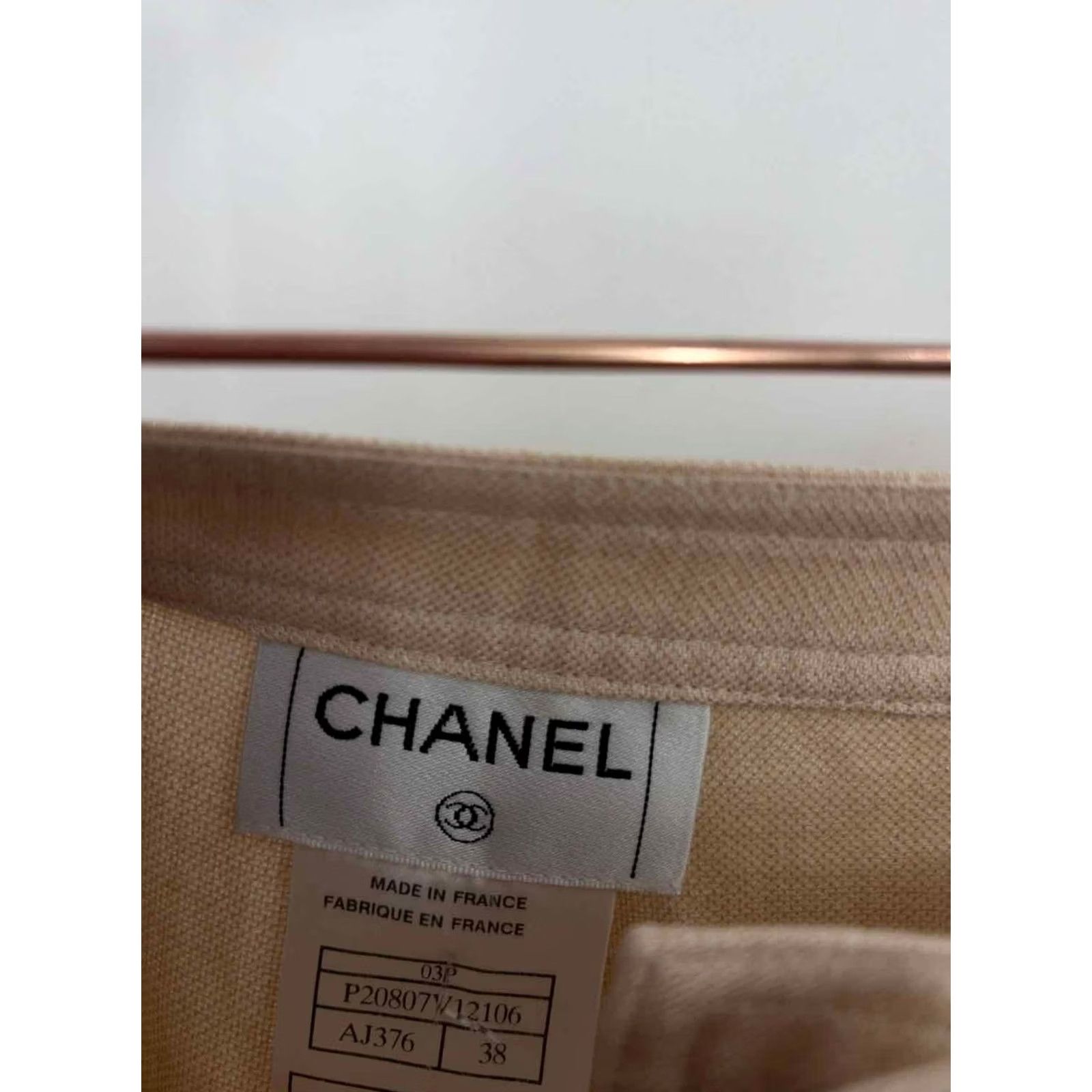 Chanel Chanel Dress Pants Ivory Size 38 Regular Pre-Owned Size 26" / US 2 / IT 38 - 3 Thumbnail