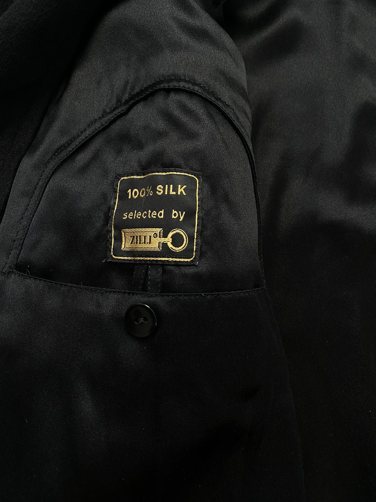 Vintage 🚨 Zilli LITHO NOIR vintage cashmere coat jacket black man 60 Size US XXL / EU 58 / 5 - 4 Thumbnail
