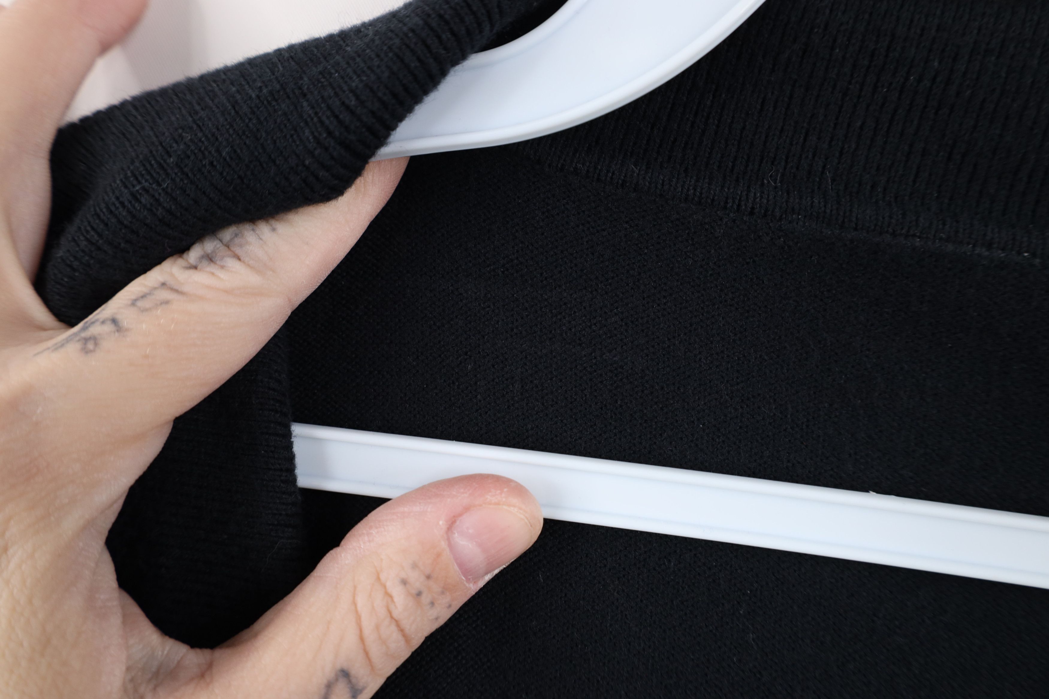 Vintage Vintage 90s Streetwear Blank Knit Collared Polo Shirt Black Size XXL / US 16-18 / IT 52-54 - 6 Thumbnail