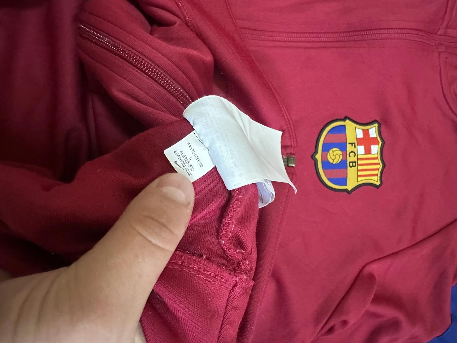 Nike Barcelona 2017/18 Football Soccer Track Jacket Nike Size L Size US L / EU 52-54 / 3 - 8 Thumbnail