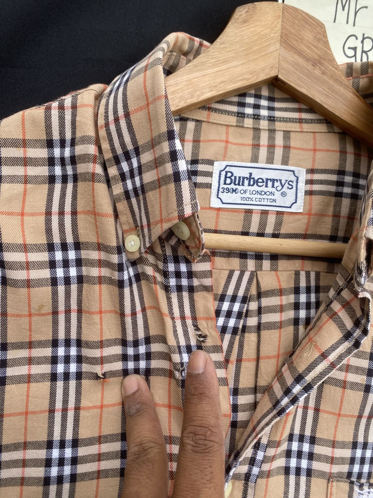 Burberry Rare Vintage Burberry Longsleeve Buttons Checkered Shirt Size US L / EU 52-54 / 3 - 11 Thumbnail