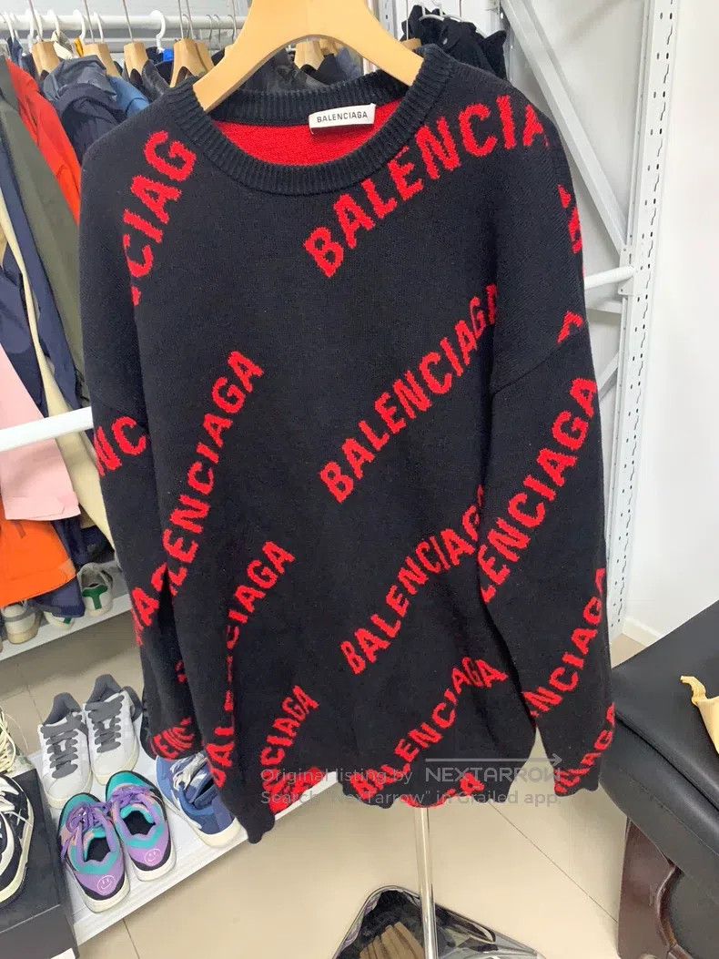 Balenciaga Balenciaga Black Camo Print Sweater XS Size Size US XS / EU 42 / 0 - 1 Thumbnail