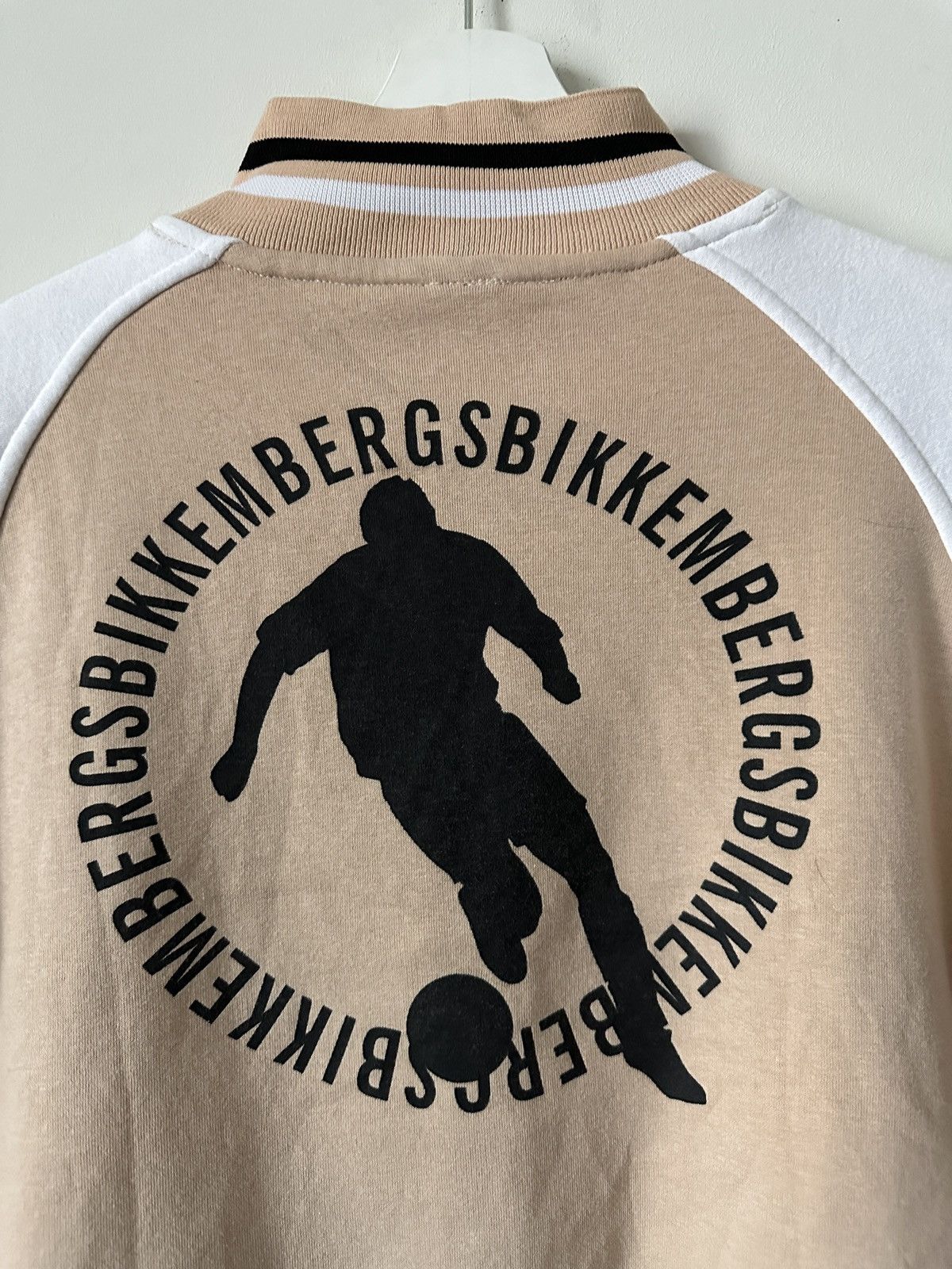 Dirk Bikkembergs Vintage Dirk Bikkembergs Sports Cream / Peach Track Top Size US M / EU 48-50 / 2 - 2 Thumbnail