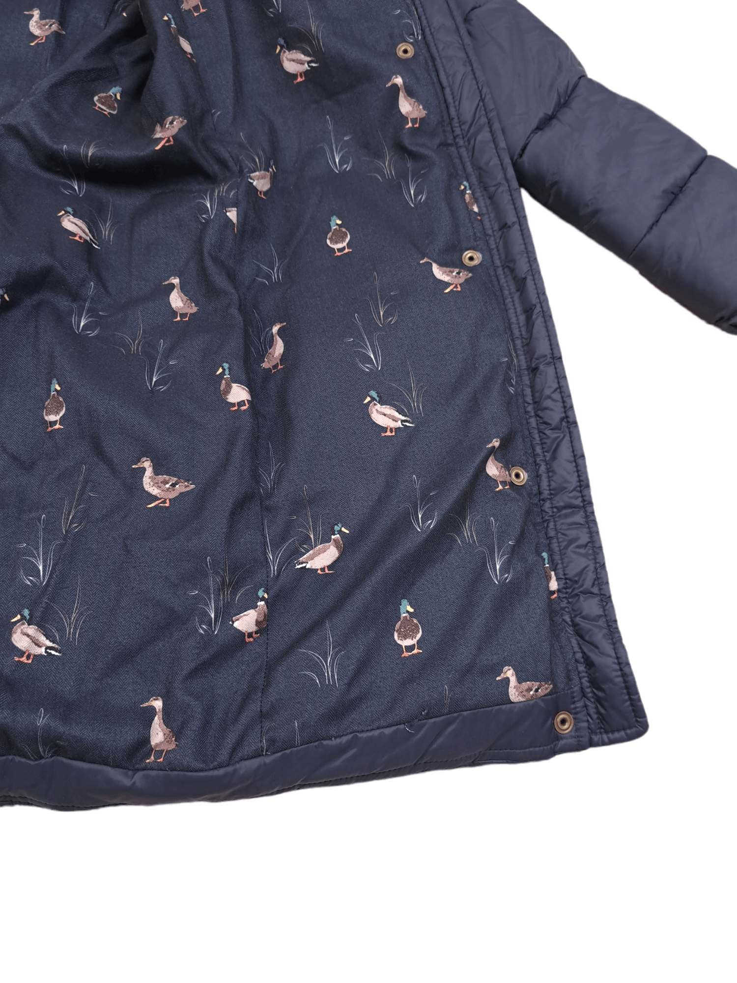 Barbour × Designer 💎Vintage Barbour Fibre Down Navy Black Puffer Parka Jacket Size XL / US 12-14 / IT 48-50 - 13 Thumbnail