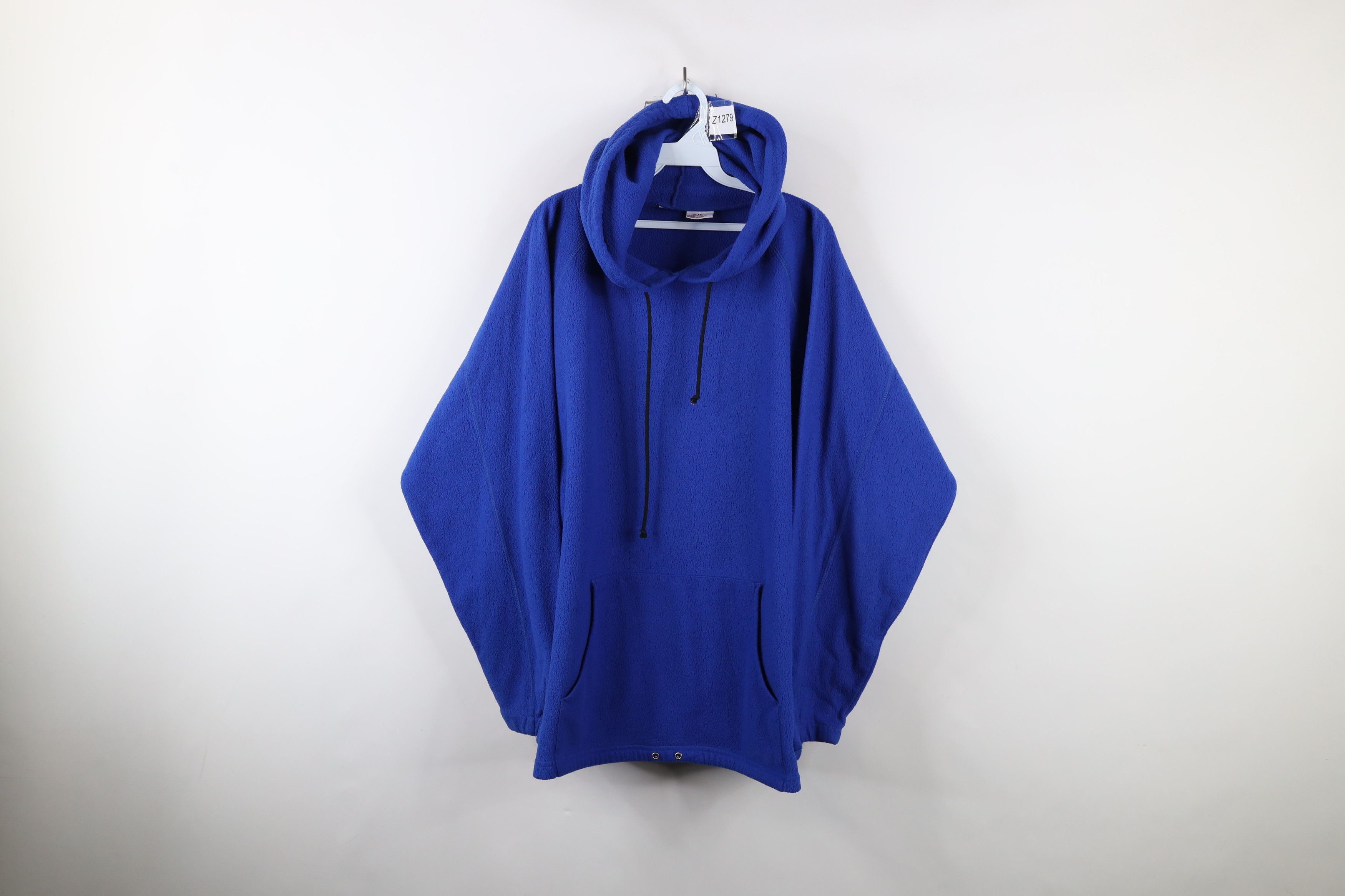 Vintage Vintage 90s Streetwear Blank Baggy Fleece Hoodie Sweatshirt Size US XXL / EU 58 / 5 - 1 Thumbnail
