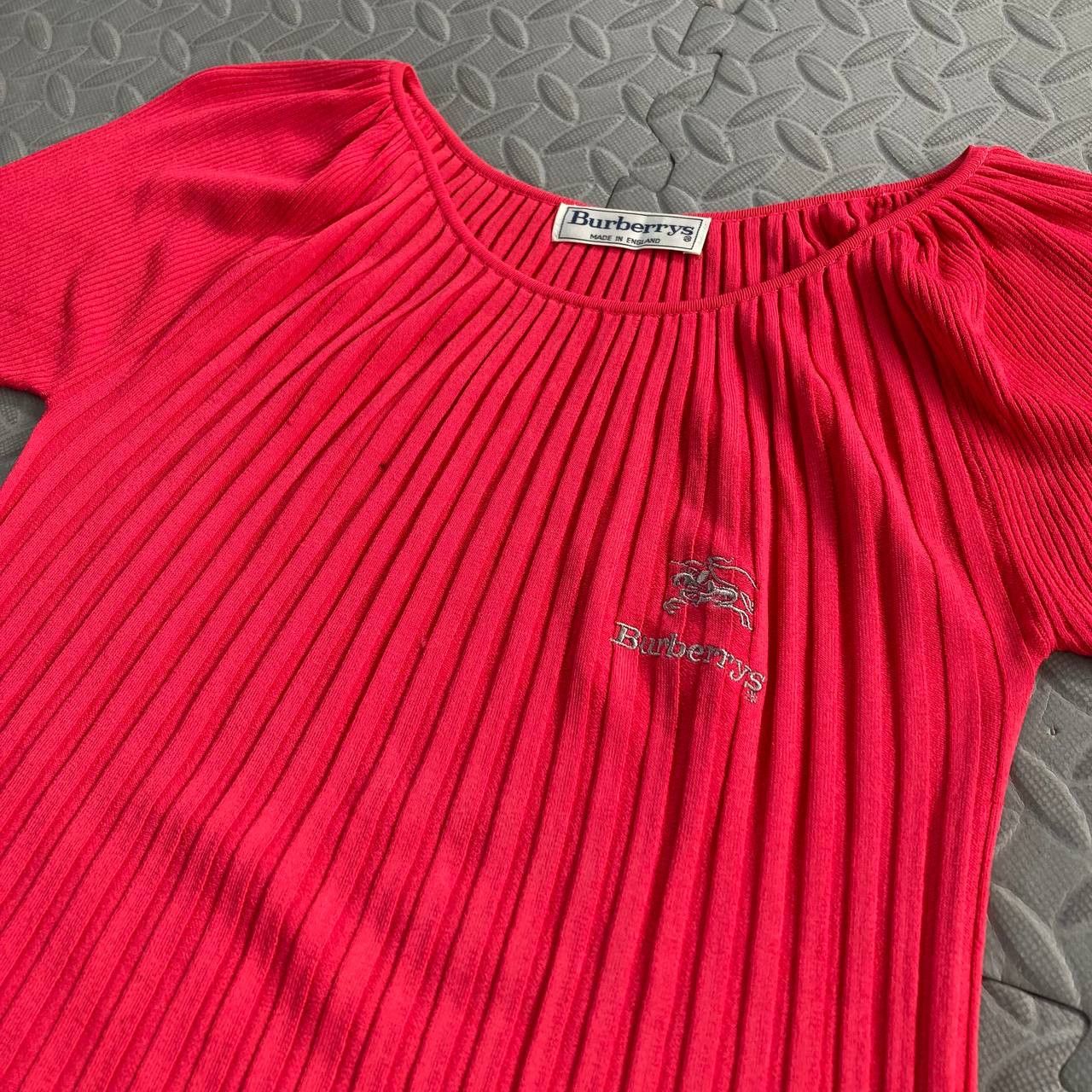 Burberry Vintage Rib Knit Puffer Sleeves Top Size S / US 4 / IT 40 - 8 Thumbnail