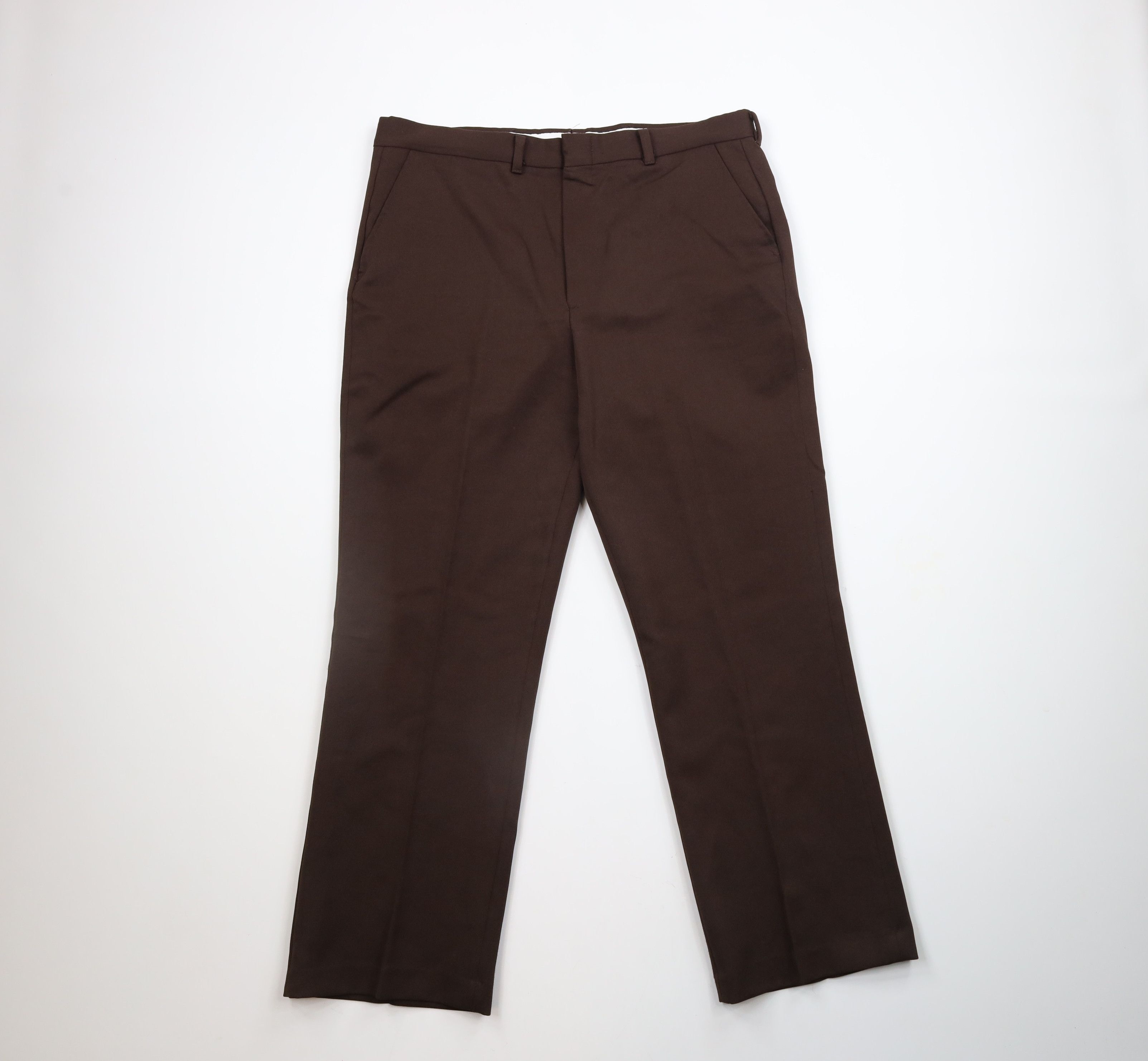 Vintage Vintage 70s Streetwear Wide Leg Bell Bottoms Pants Brown USA Size US 36 / EU 52 - 1 Thumbnail