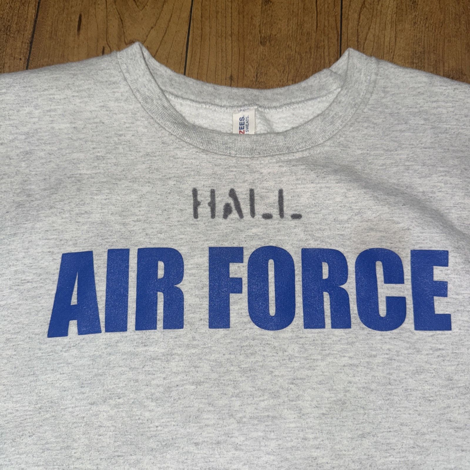 Vintage Vintage Air Force Boot Camp Crewneck Sweater Gray L 22x25 Size US L / EU 52-54 / 3 - 2 Thumbnail