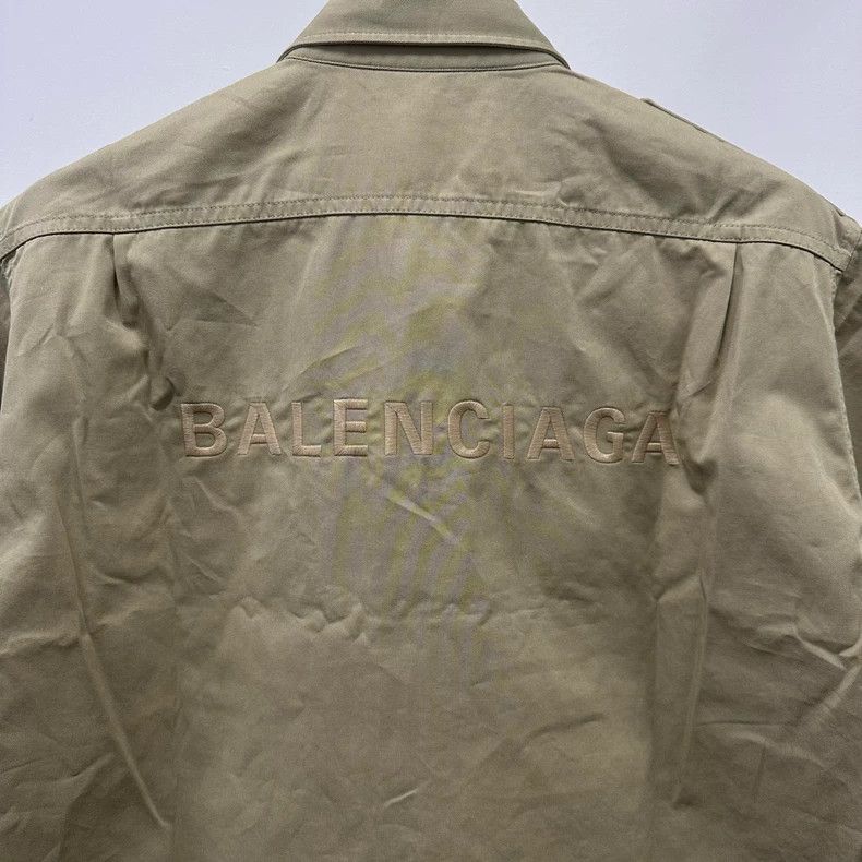 Balenciaga Balenciaga size 39 FW19 khaki cargo short sleeve shirt with Size US M / EU 48-50 / 2 - 4 Thumbnail