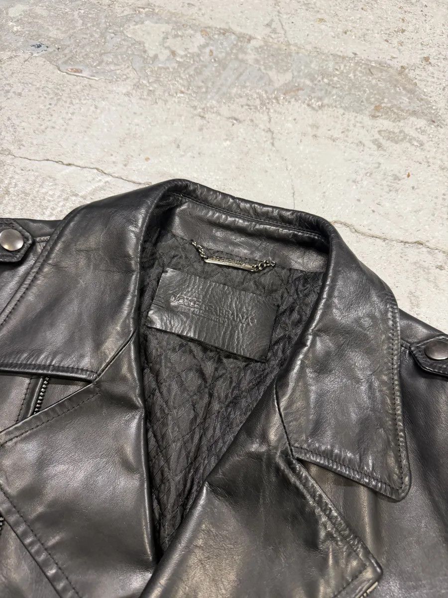 Dolce & Gabbana 2000s Dolce & Gabbana Perfecto Pure Black Leather Jacket Size US M / EU 48-50 / 2 - 5 Thumbnail
