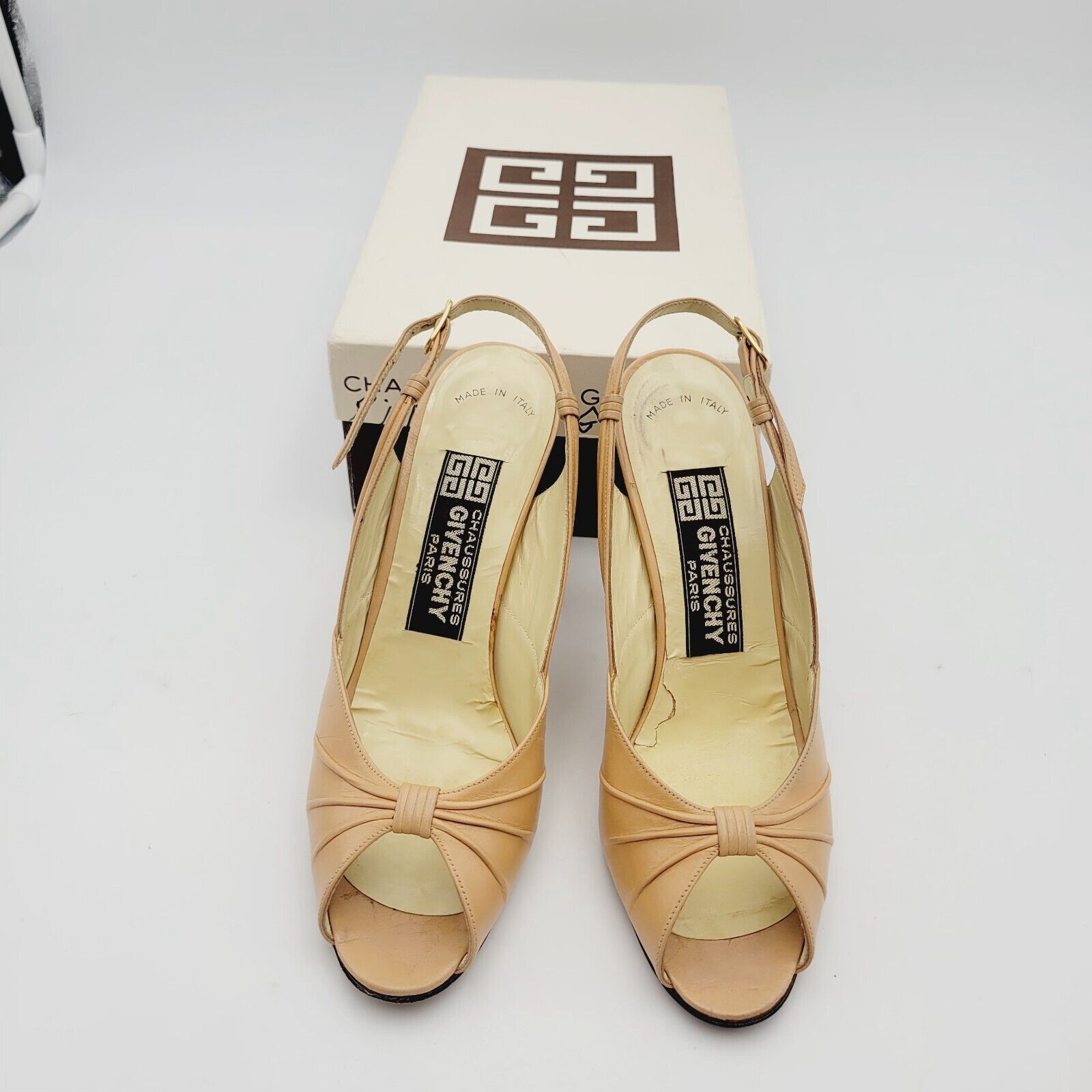 Givenchy Givenchy Round Toe Sling Back Heeled Sandal 6.5B Blush Beige Size US 6.5 / IT 36.5 - 5 Thumbnail