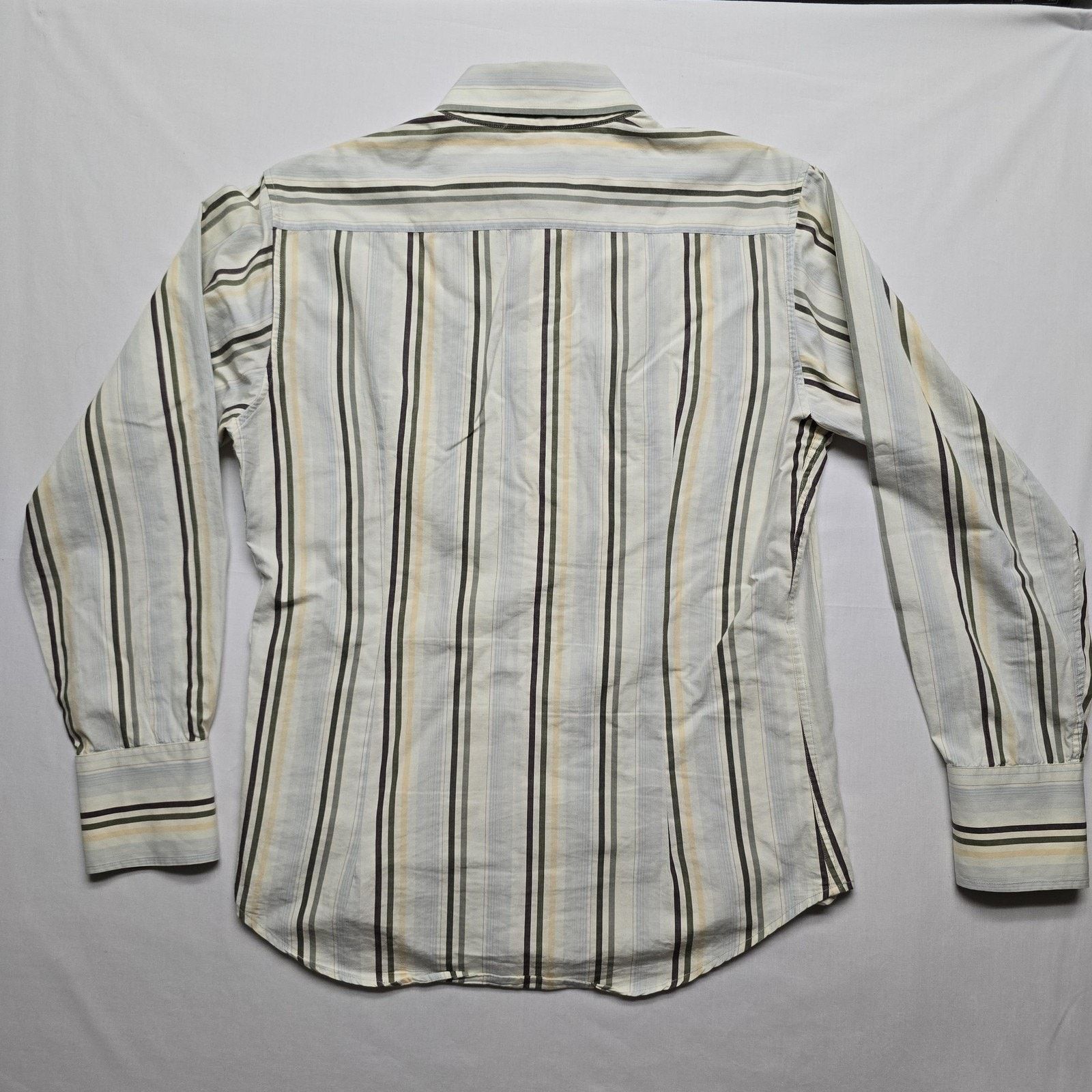 7Diamonds 7 Diamonds Shirt L Striped Embroidered Long Sleeve Button Up Size US L / EU 52-54 / 3 - 7 Thumbnail