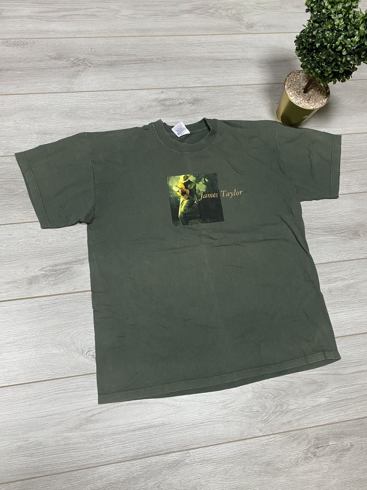 Band Tees Vintage 2002 James Taylor Oct Rd Tour Tee Shirt Double Sided Size US XL / EU 56 / 4 - 4 Thumbnail
