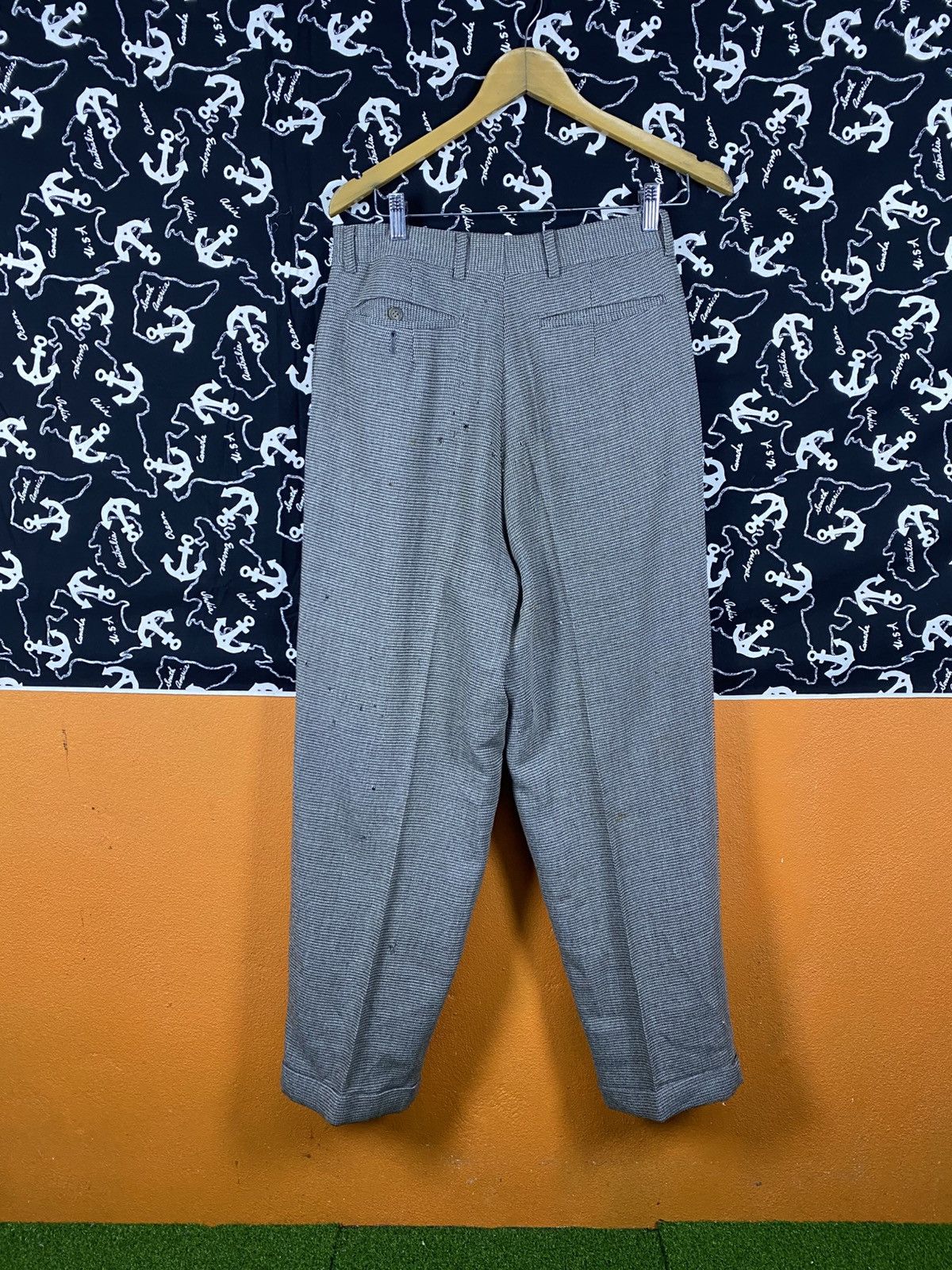 Yohji Yamamoto Y’s by Yohji Yamamoto Grey Wool Trousers Tailored Pants Size US 28 / EU 44 - 11 Thumbnail