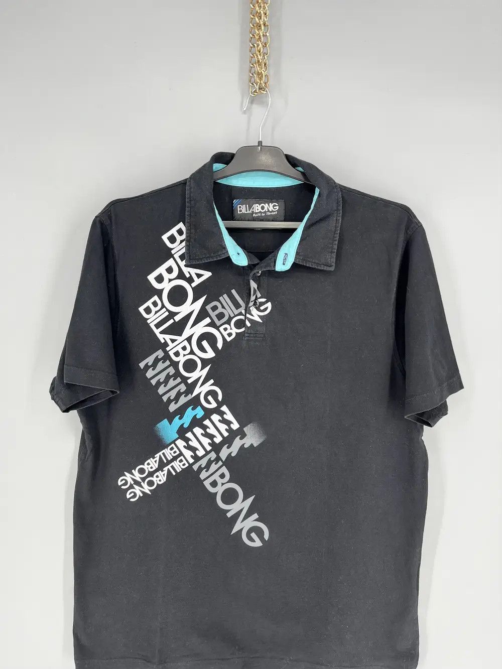 Billabong × Vintage Vintage Billabong Big Logo Surf Style Polo Tee Size US XL / EU 56 / 4 - 6 Thumbnail