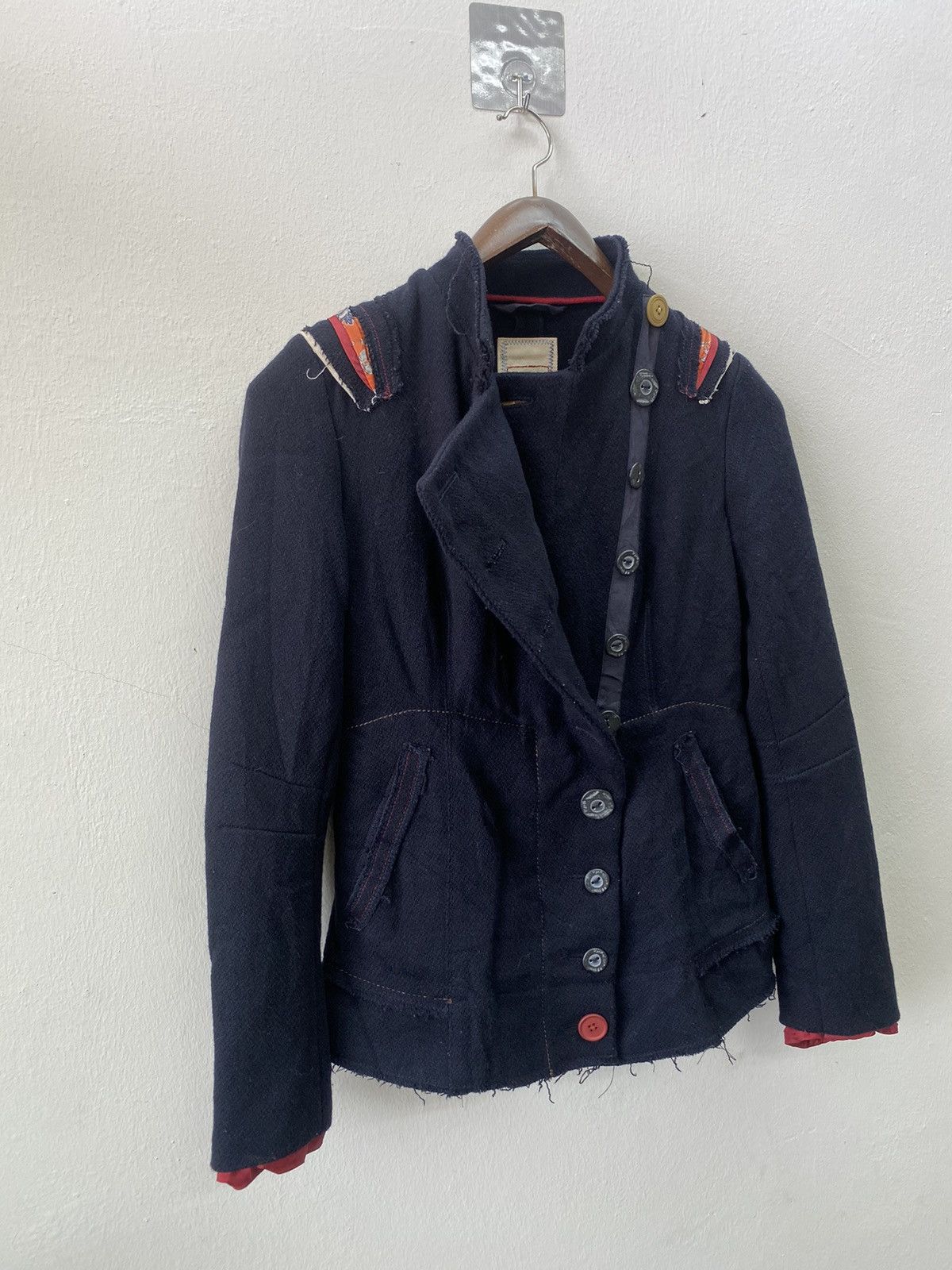Marithe + Francois Girbaud Dark blue Marithé & François Girbaud wool jacket Size M / US 6-8 / IT 42-44 - 7 Thumbnail