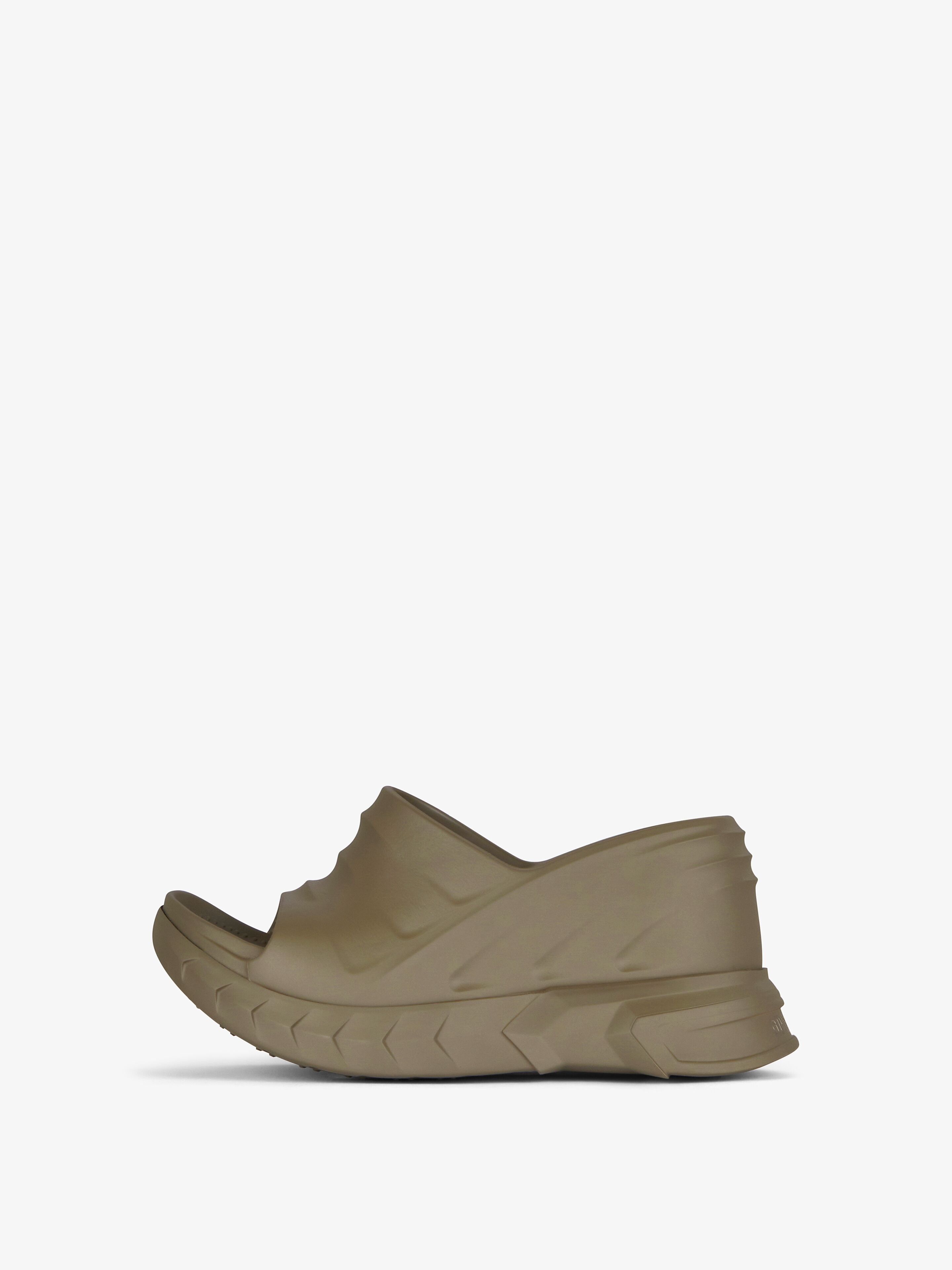 Givenchy oc11z0825 Marshmallow Wedge Sandals In Rubber in Green Size US 9 / IT 39 - 3 Thumbnail
