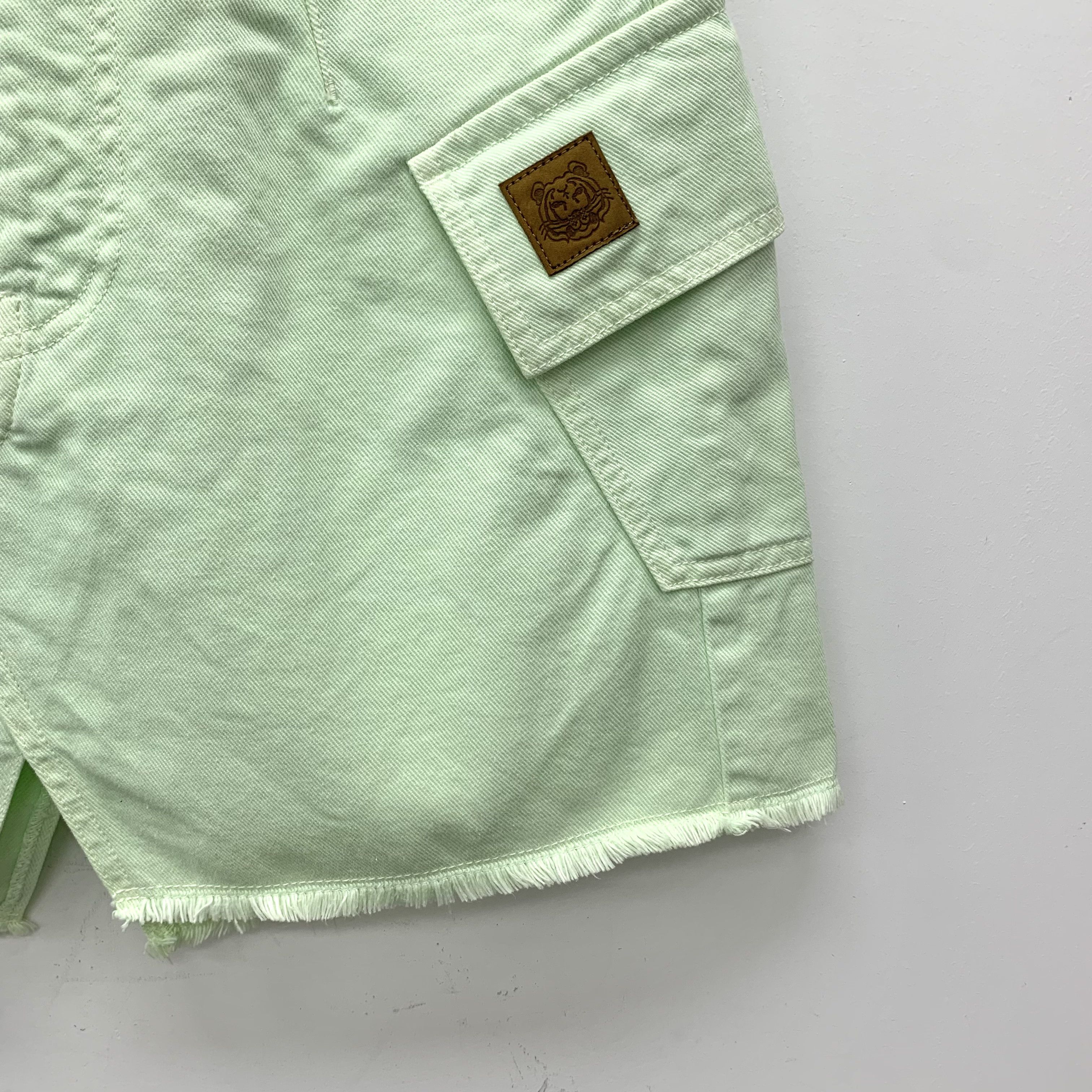 Kenzo Kenzo Light Green Denim Skirt (Size XS) Size 25" / US 0 / IT 36 - 6 Thumbnail