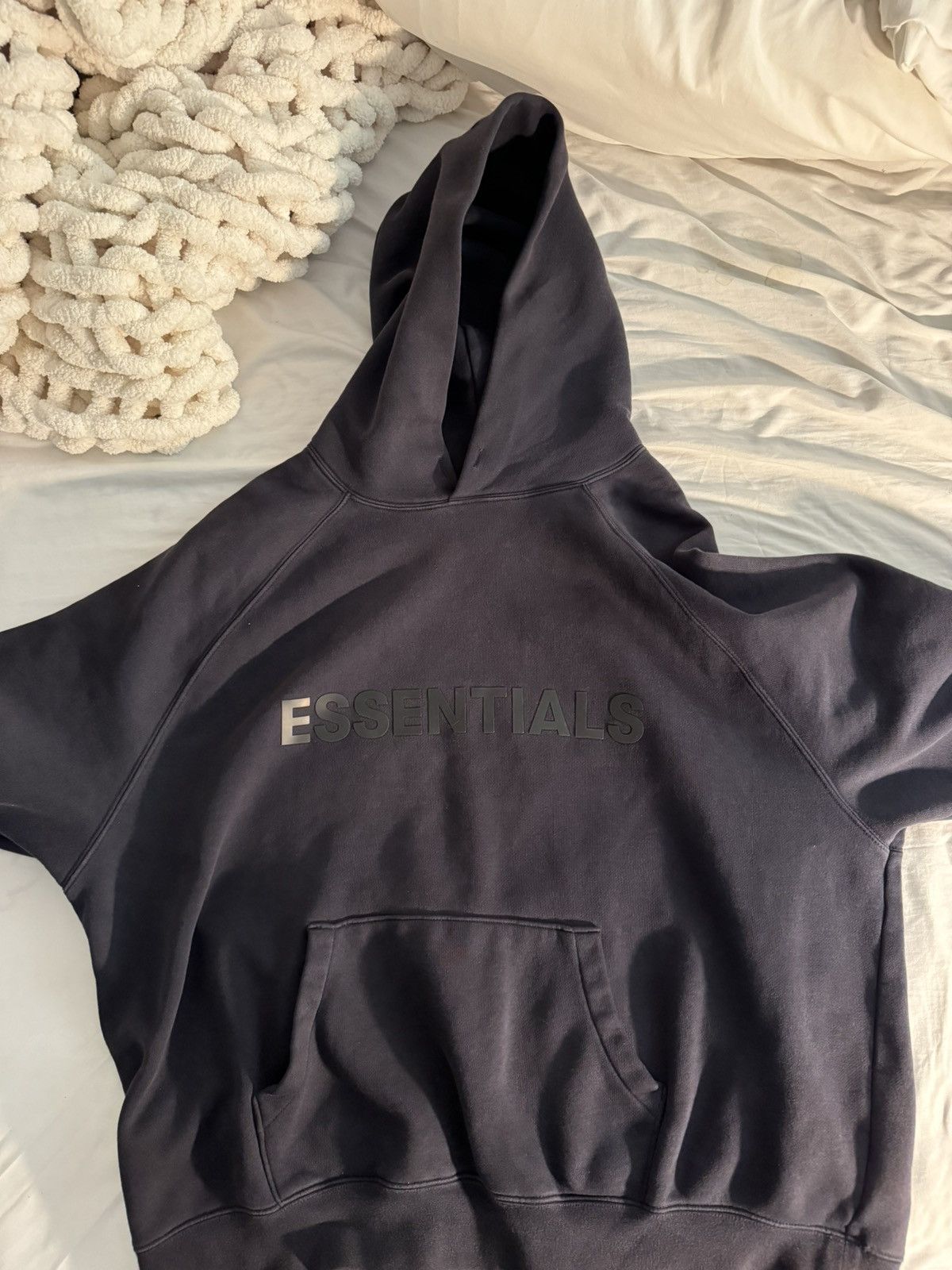 image of Essentials X Ssense Hoodie 'dark Navy', Men's (Size Large)