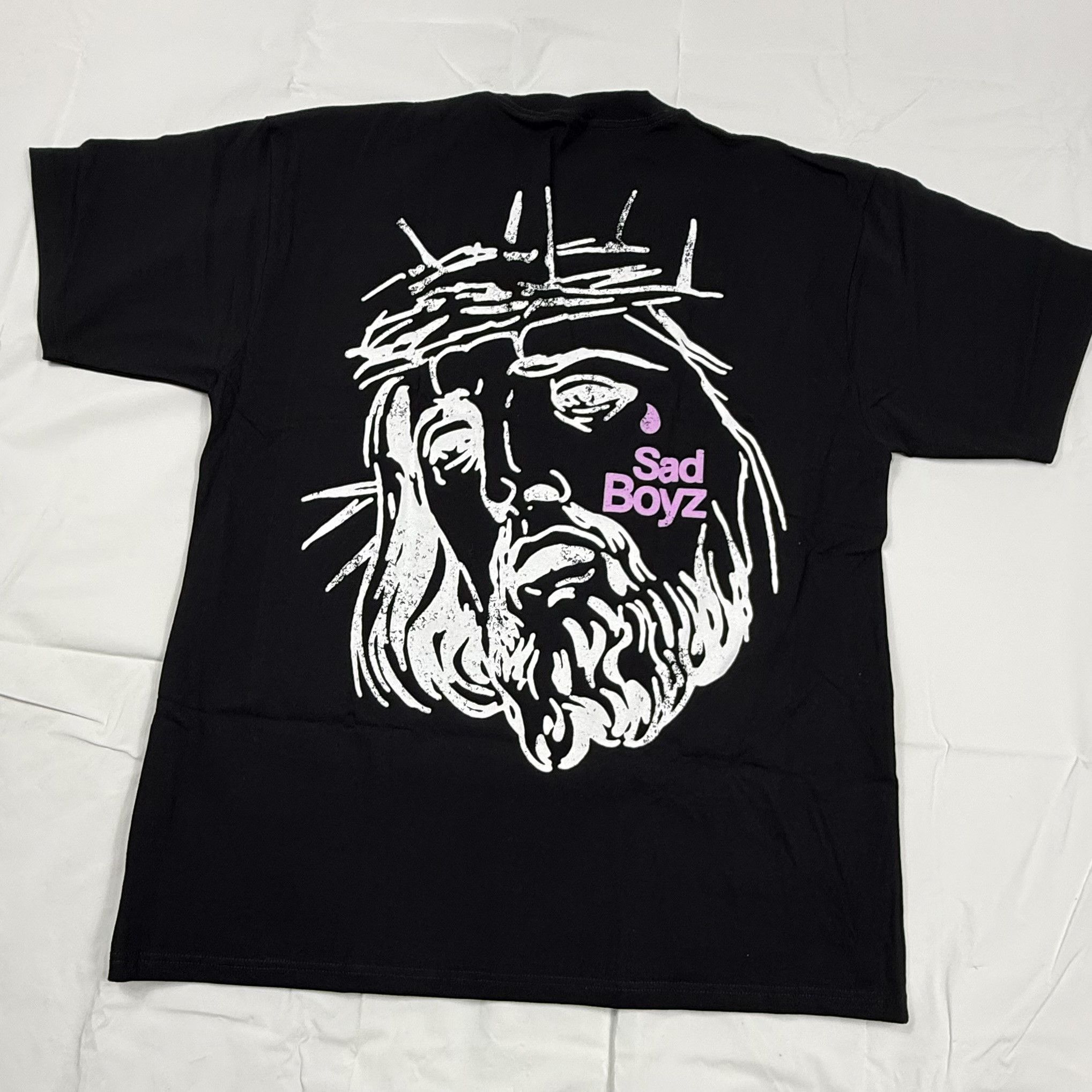 Sad Boys Sad Boyz Yung Lean Melancolia For Life Jesus T-Shirt Large Size US L / EU 52-54 / 3 - 3 Thumbnail