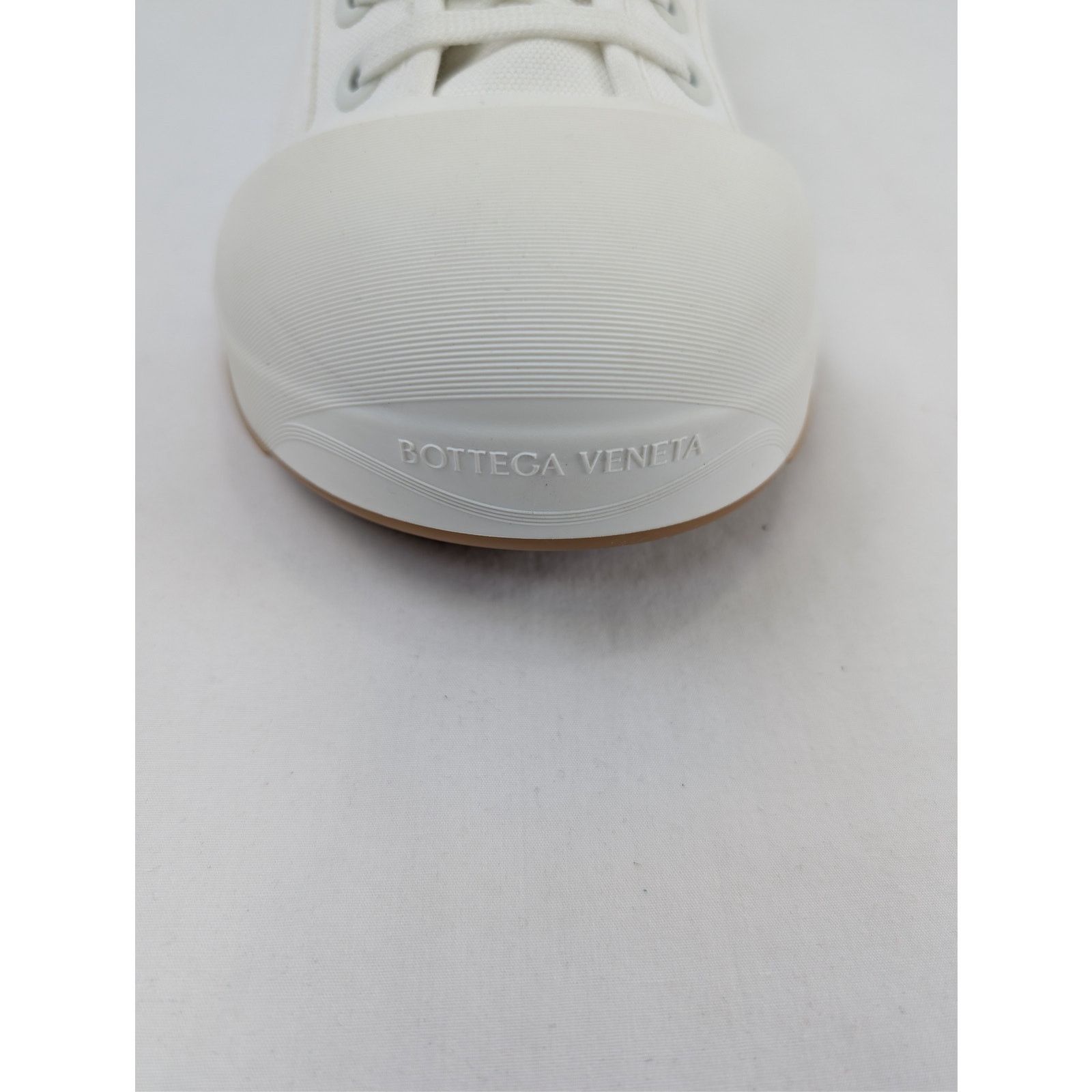 Bottega Veneta o1rshd1 Canvas Vulcan Low Top Sneakers in Optic White Size US 13 / EU 46 - 15 Thumbnail