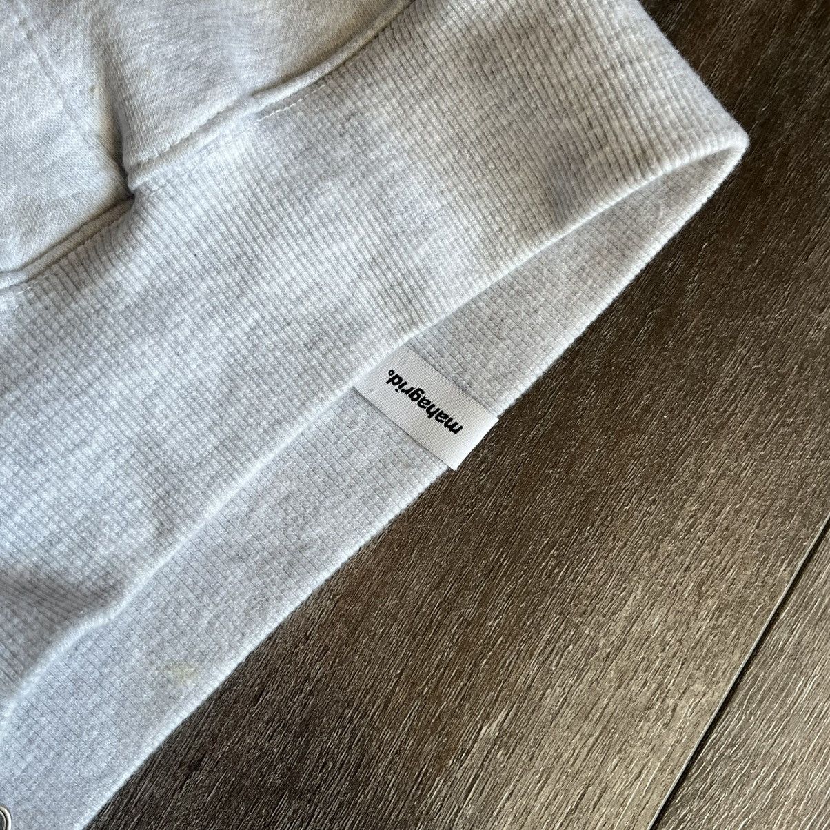 Japanese Brand Mahagrid Applique Stitched Logo Zip Up Hoodie Heather Grey Size US S / EU 44-46 / 1 - 7 Thumbnail