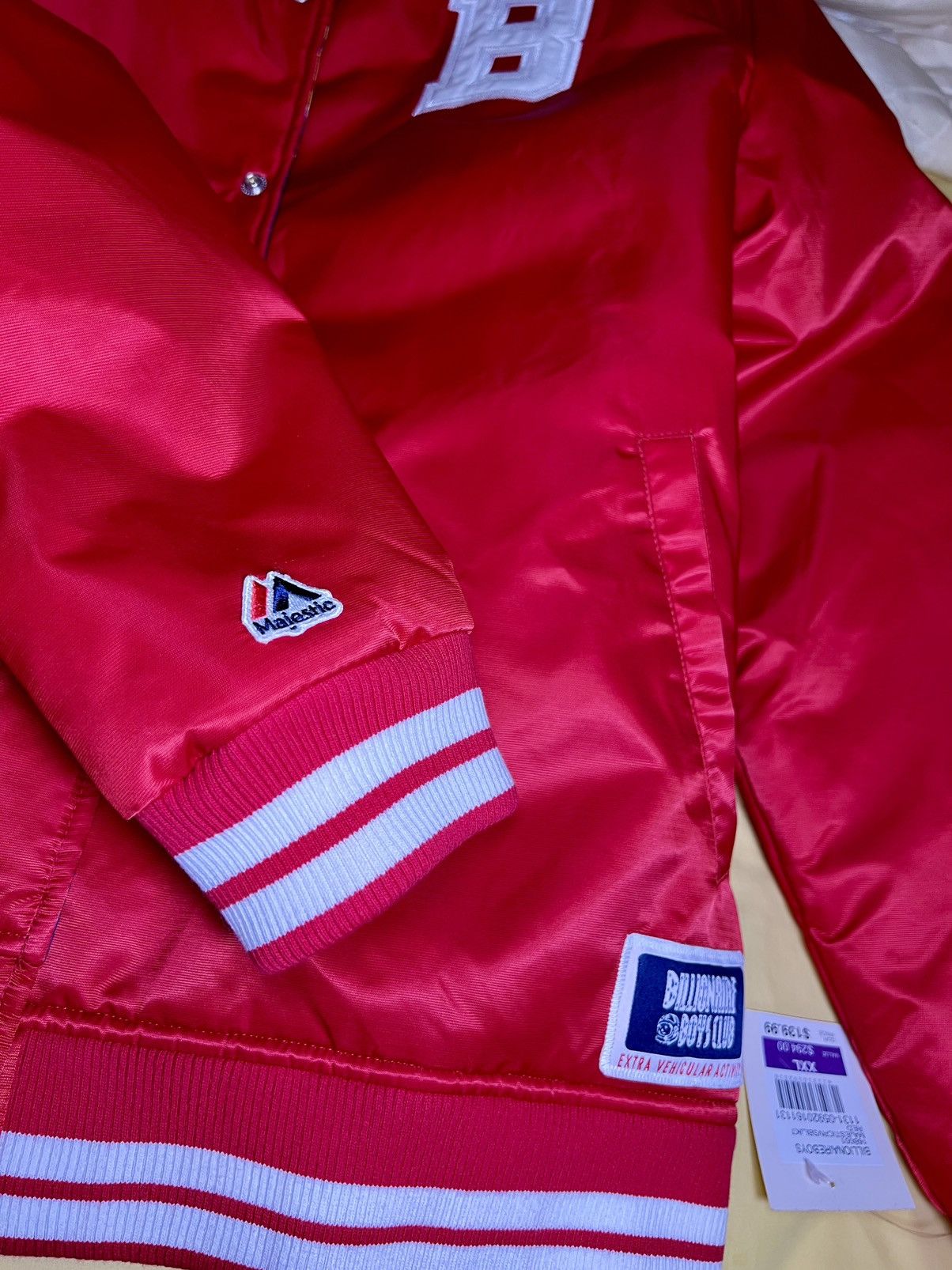Billionaire Boys Club Billionaire Boys Club × Majestic (Reversible) Satin Bomber Size US XXL / EU 58 / 5 - 4 Thumbnail